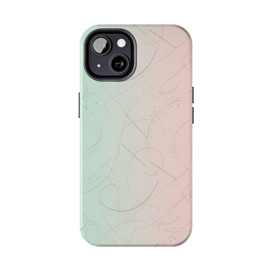 Pastel Swirl Tough Phone Case — Protective Gradient Phone Cover