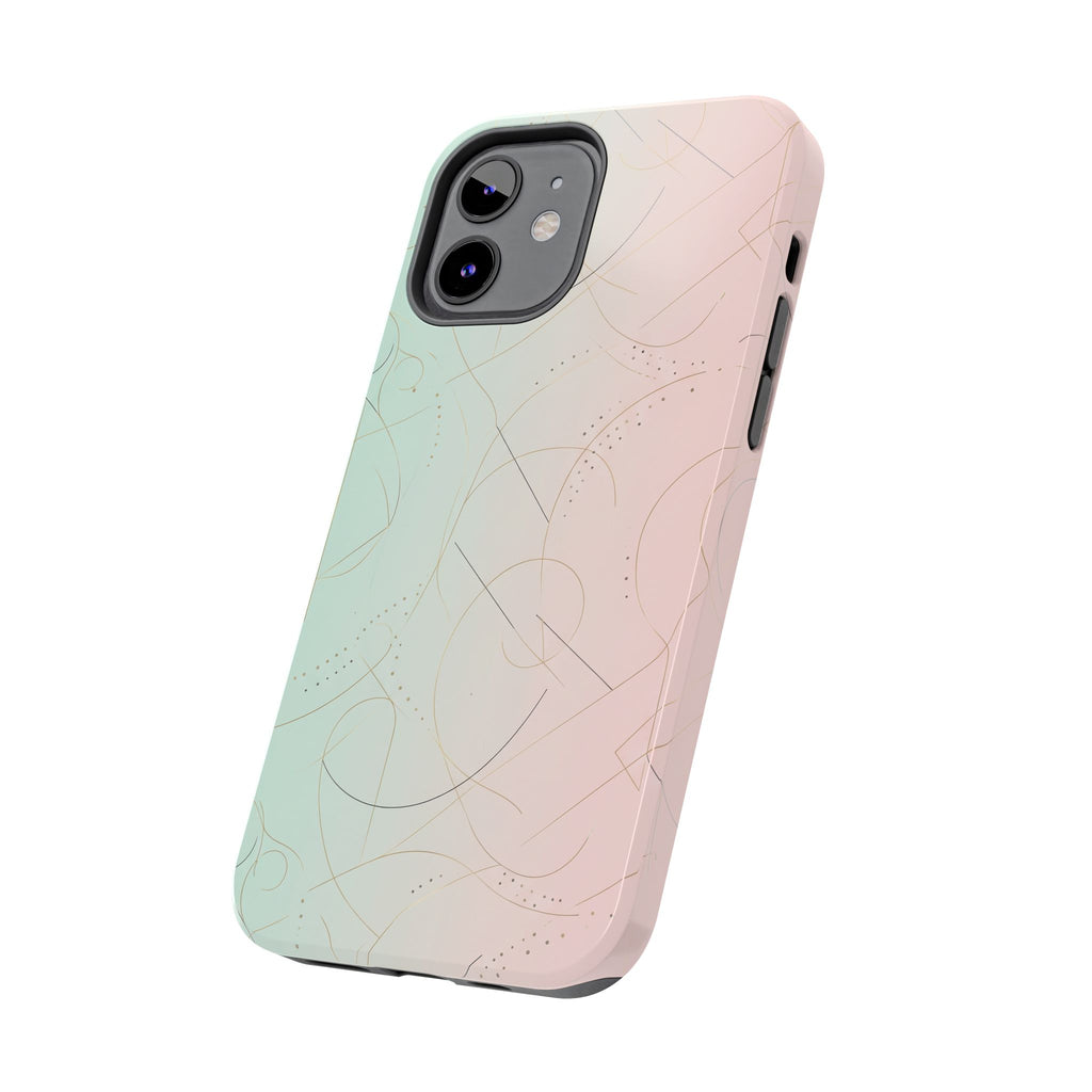 Pastel Swirl Tough Phone Case — Protective Gradient Phone Cover