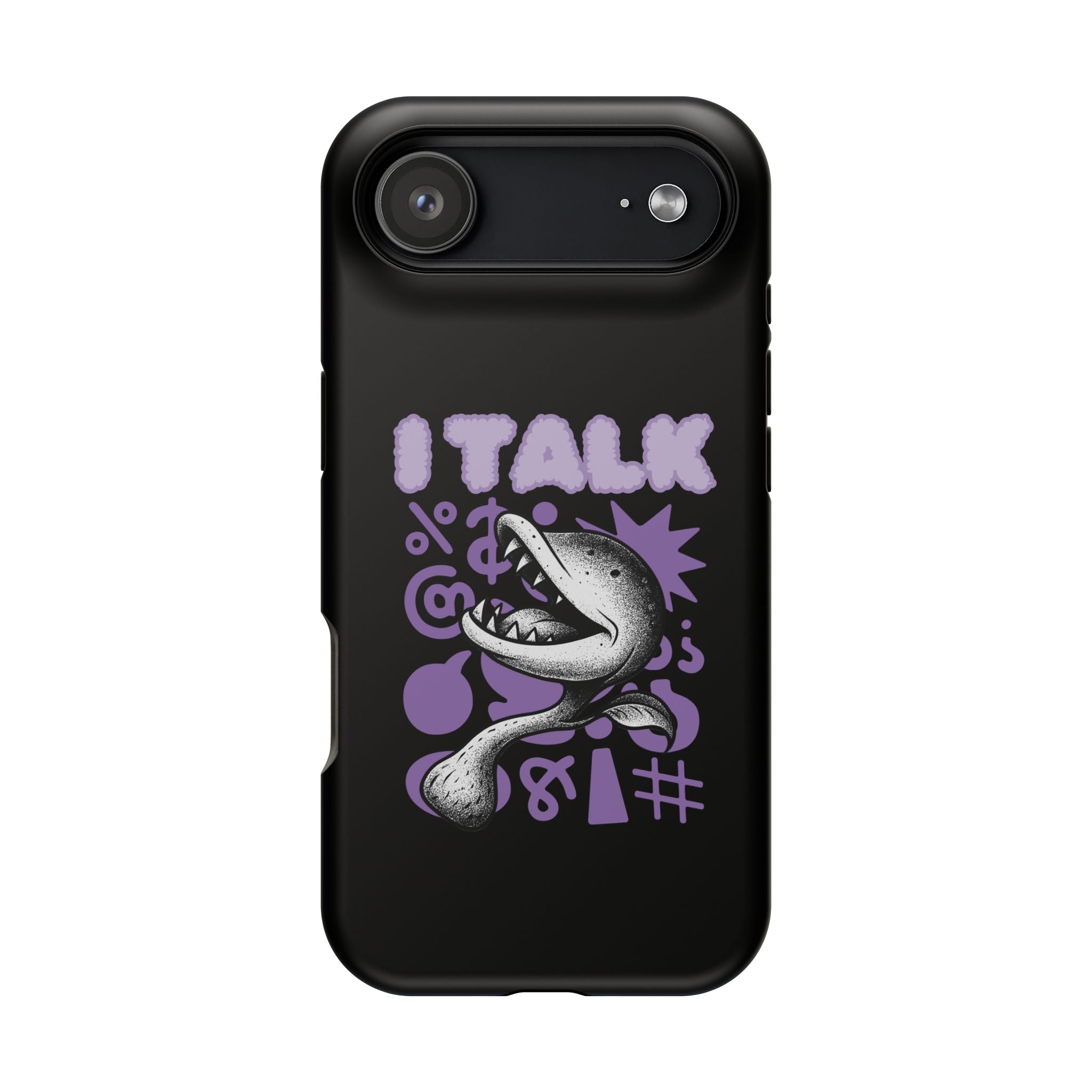 Phone Case — "I TALK" Graphic Magnetic Impact-Resistant Case