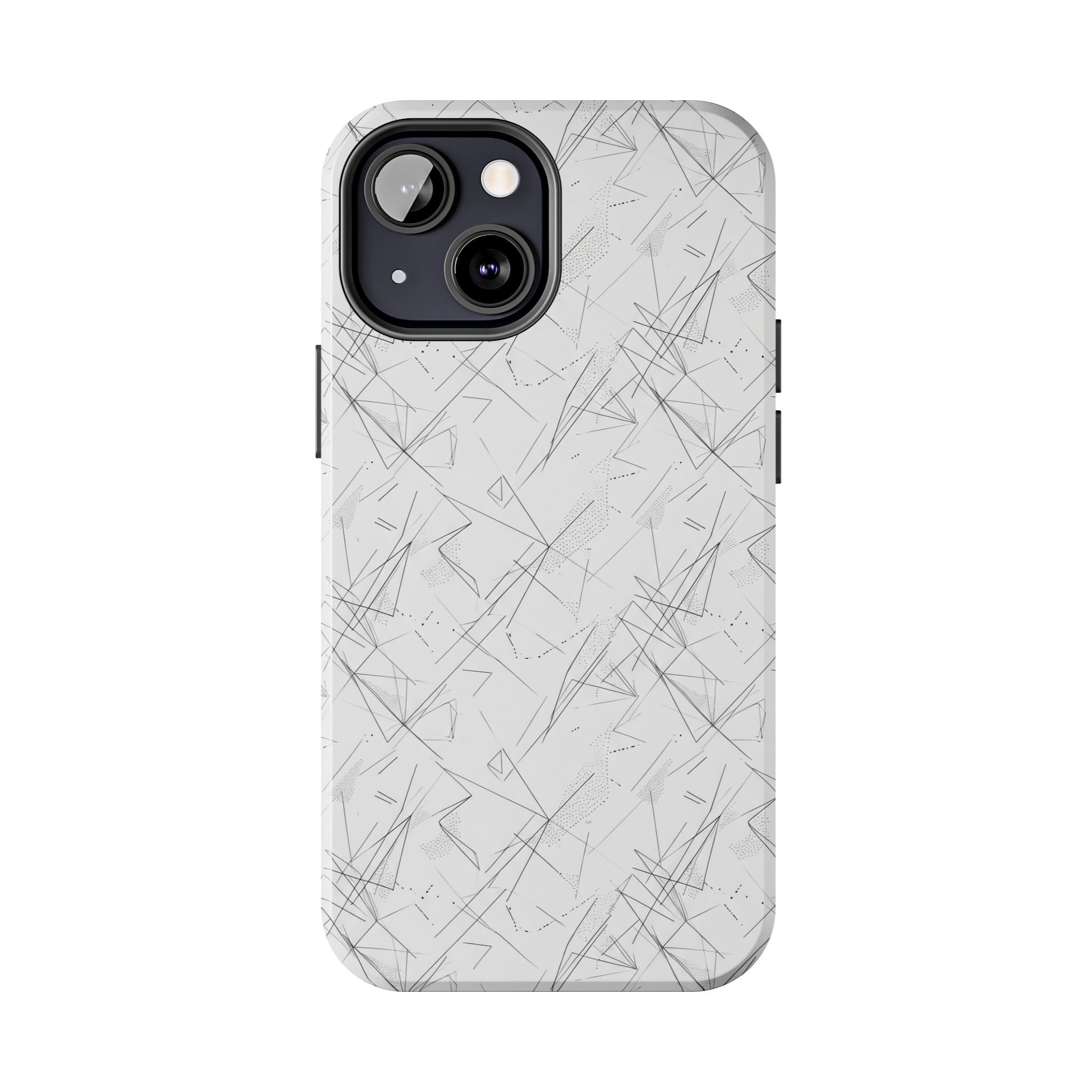 Marble Scratch Pattern Tough Phone Case — Protective iPhone Cover