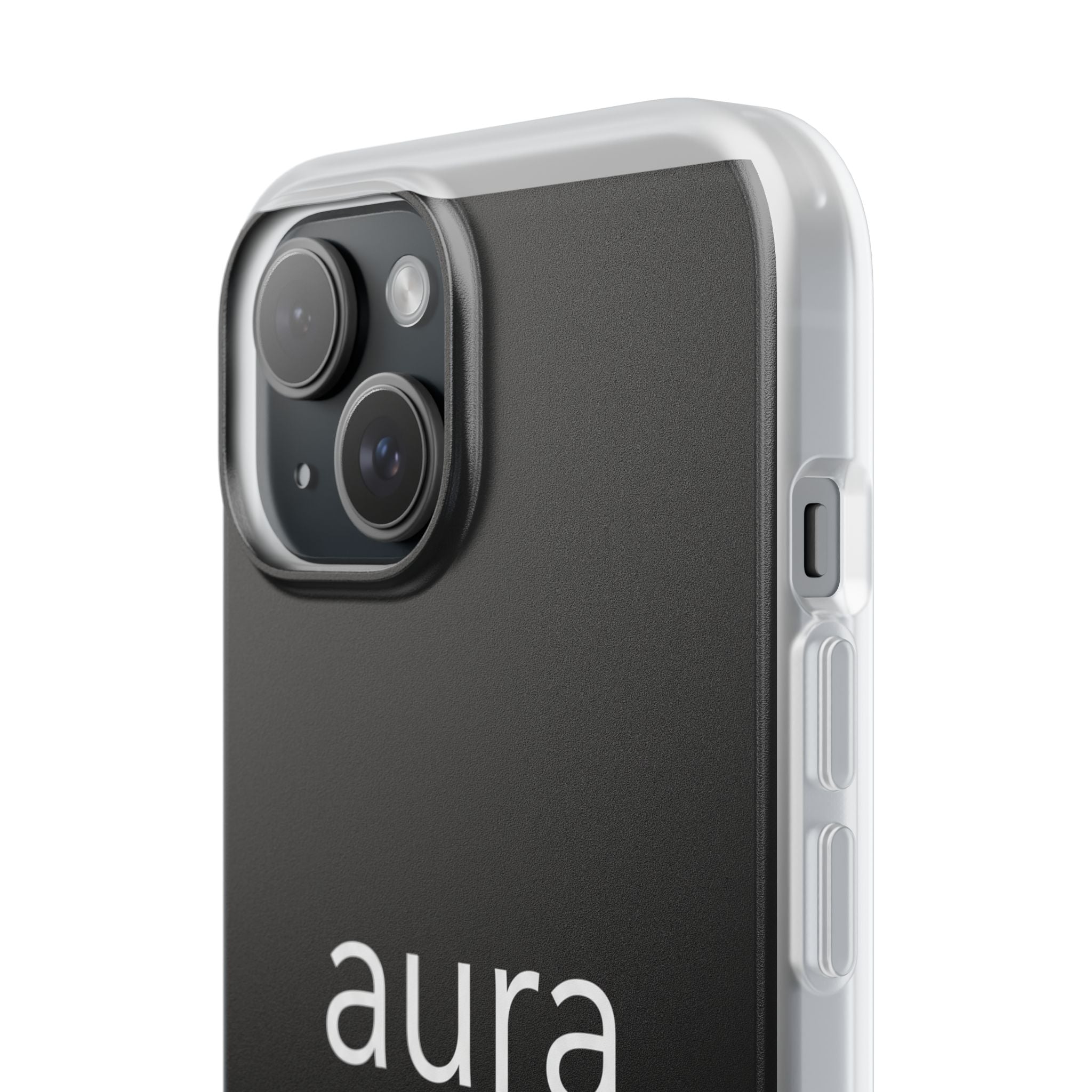 Aura Black Minimalist Phone Case