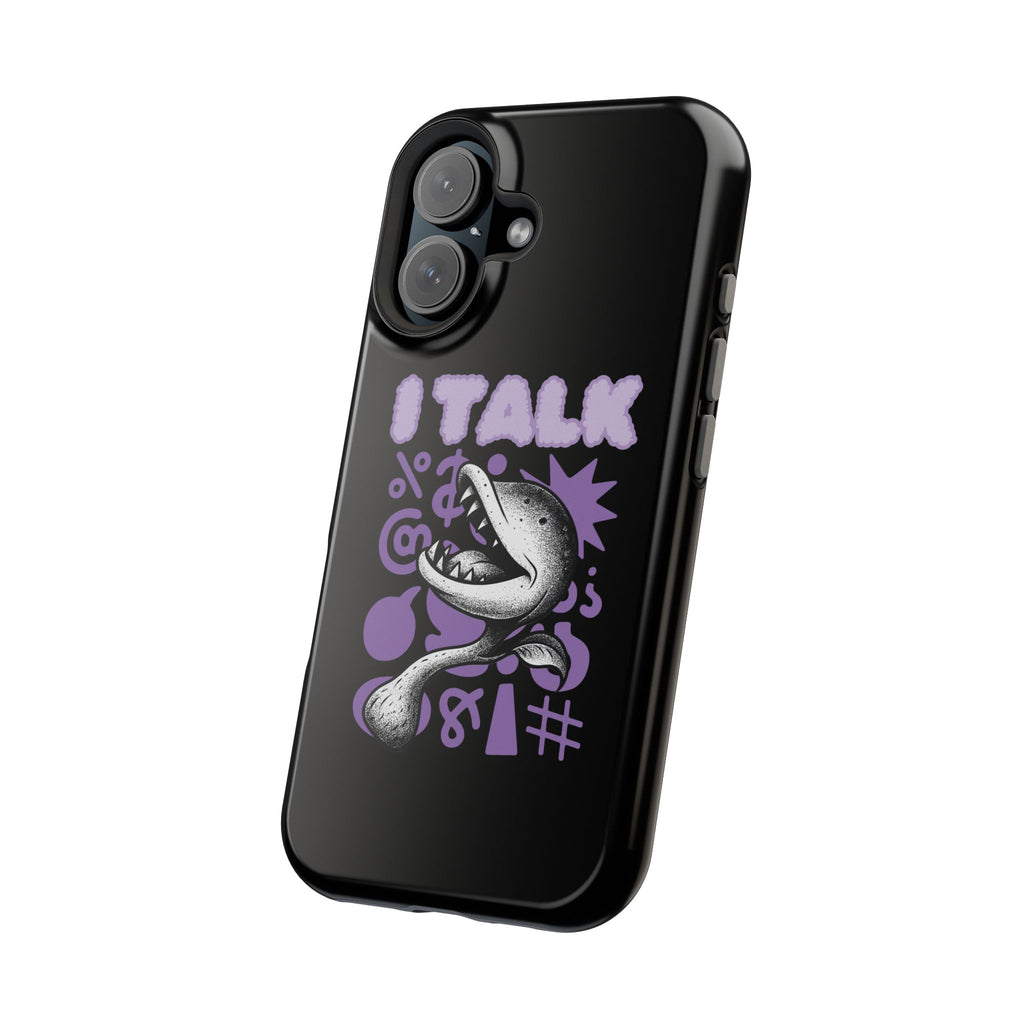 Phone Case — "I TALK" Graphic Magnetic Impact-Resistant Case