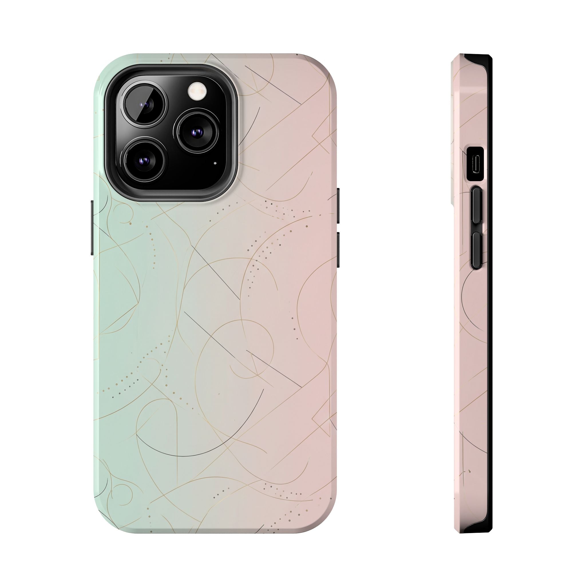 Pastel Swirl Tough Phone Case — Protective Gradient Phone Cover
