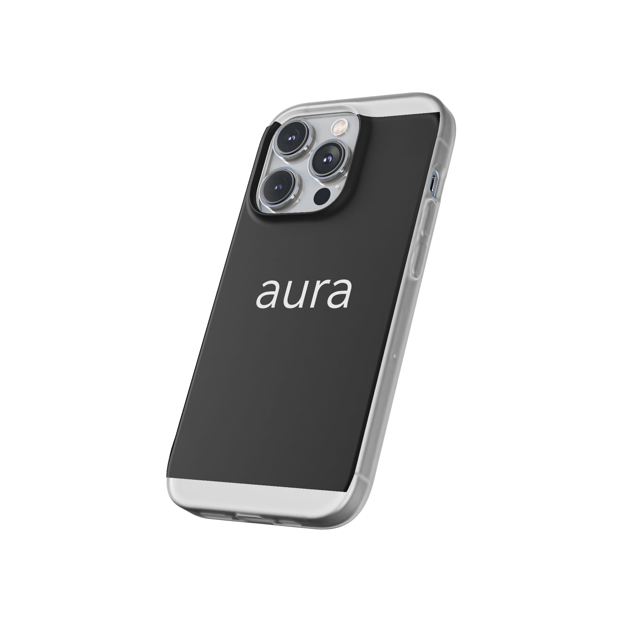 Aura Black Minimalist Phone Case