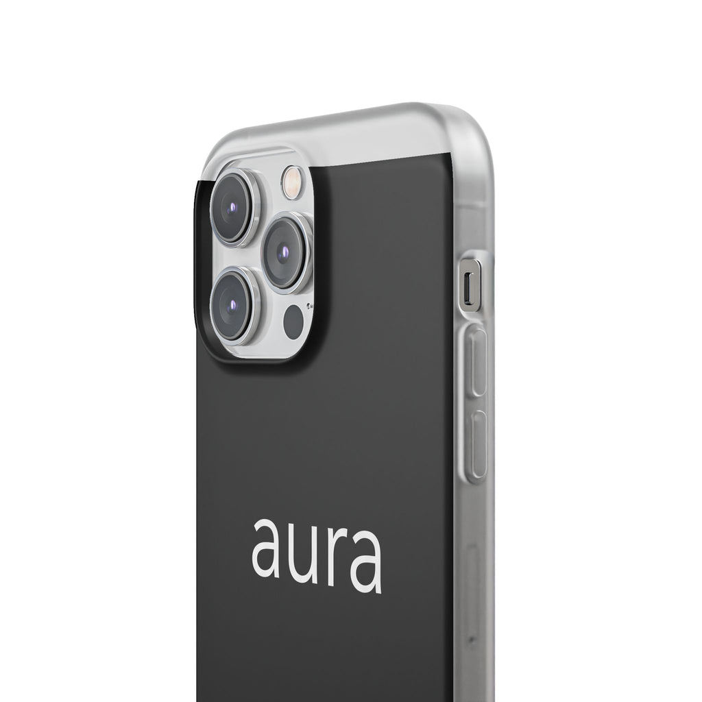 Aura Black Minimalist Phone Case