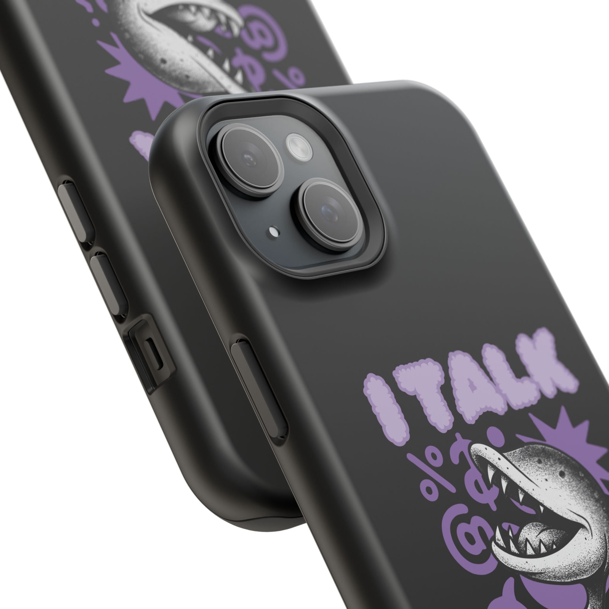 Phone Case — "I TALK" Graphic Magnetic Impact-Resistant Case