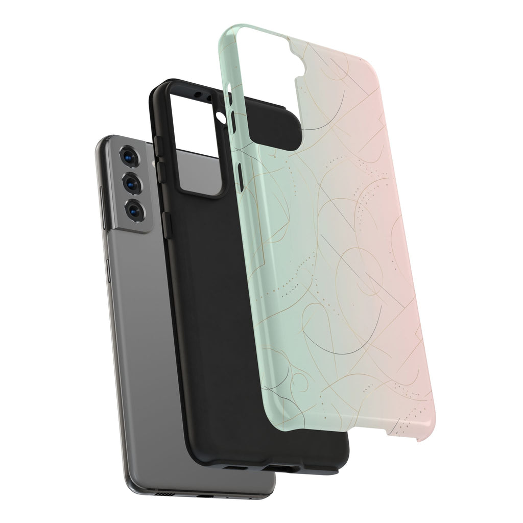 Pastel Swirl Tough Phone Case — Protective Gradient Phone Cover