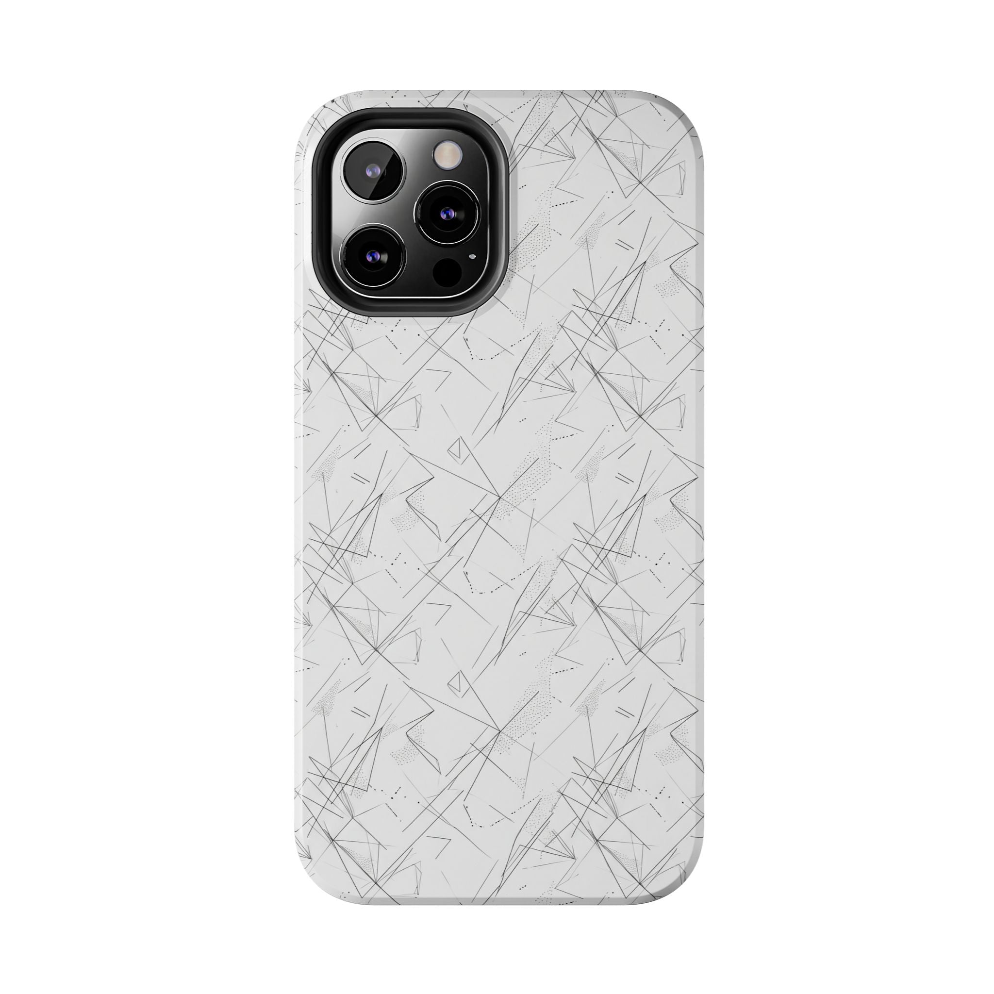 Marble Scratch Pattern Tough Phone Case — Protective iPhone Cover