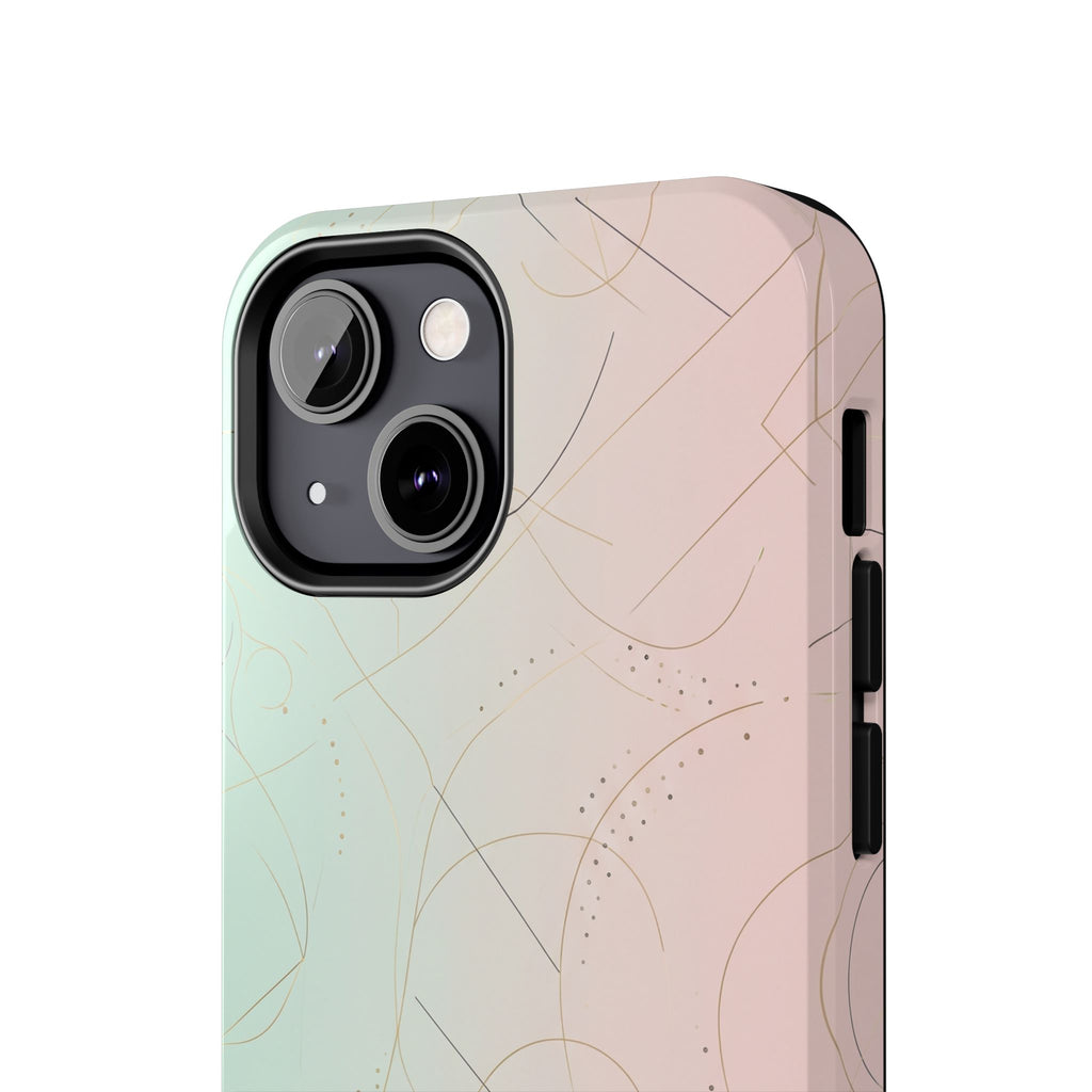 Pastel Swirl Tough Phone Case — Protective Gradient Phone Cover
