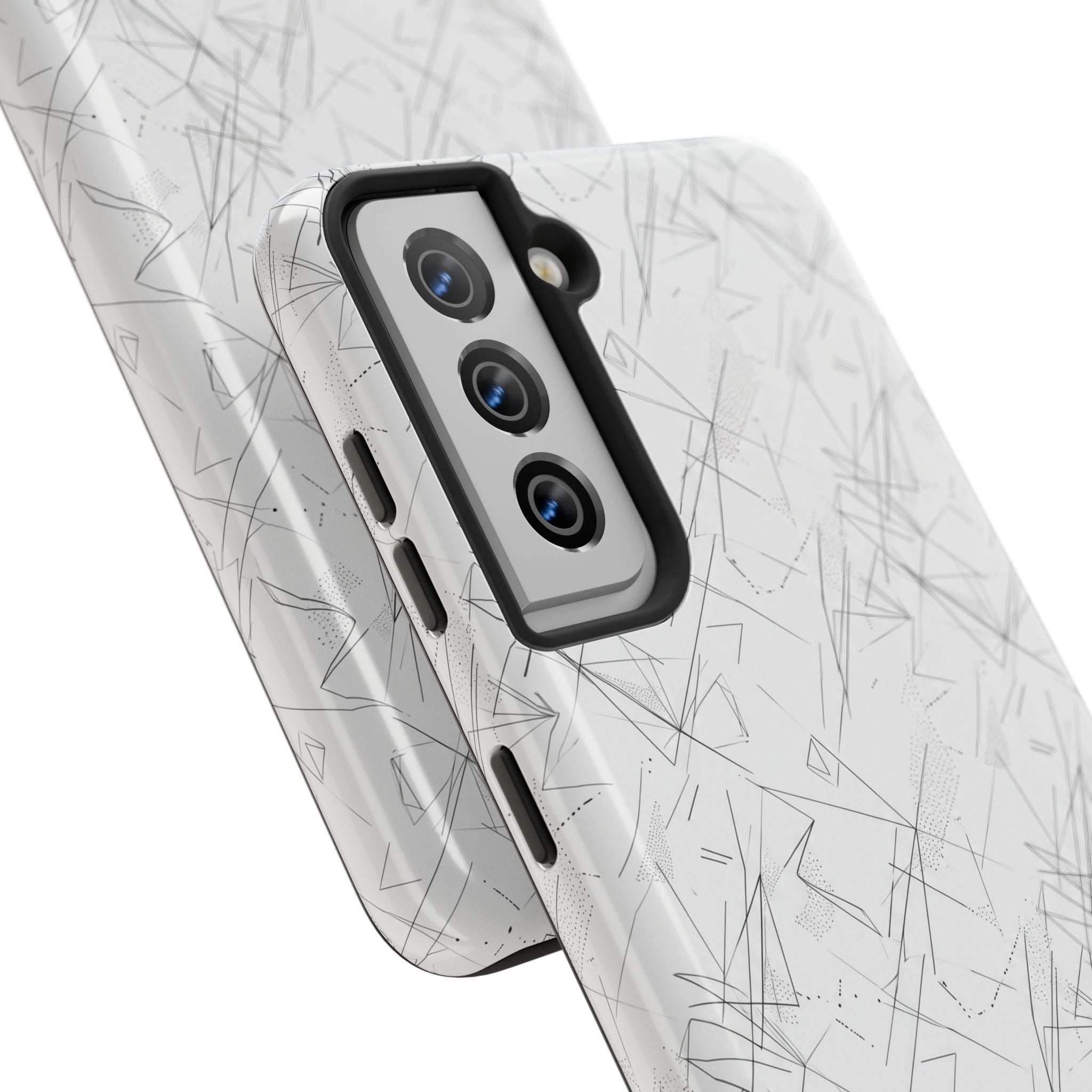 Marble Scratch Pattern Tough Phone Case — Protective iPhone Cover