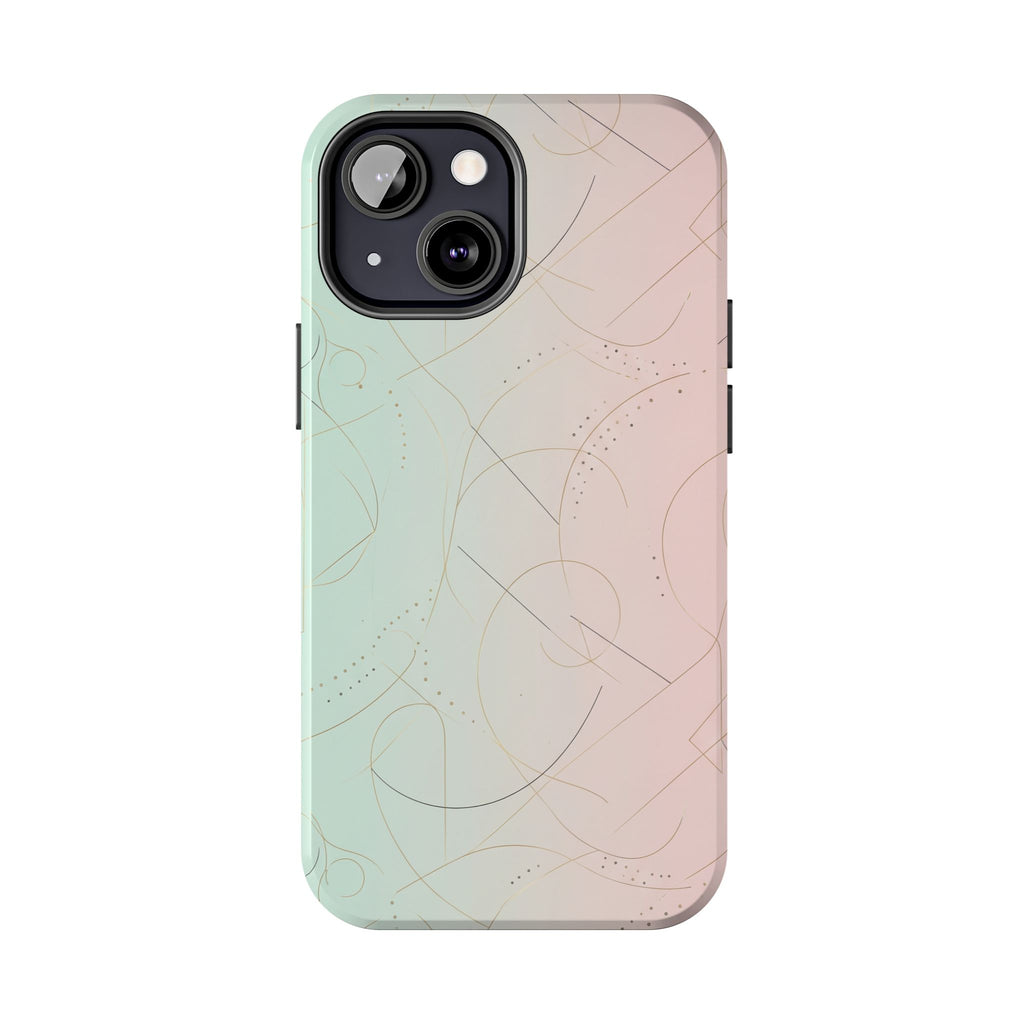 Pastel Swirl Tough Phone Case — Protective Gradient Phone Cover