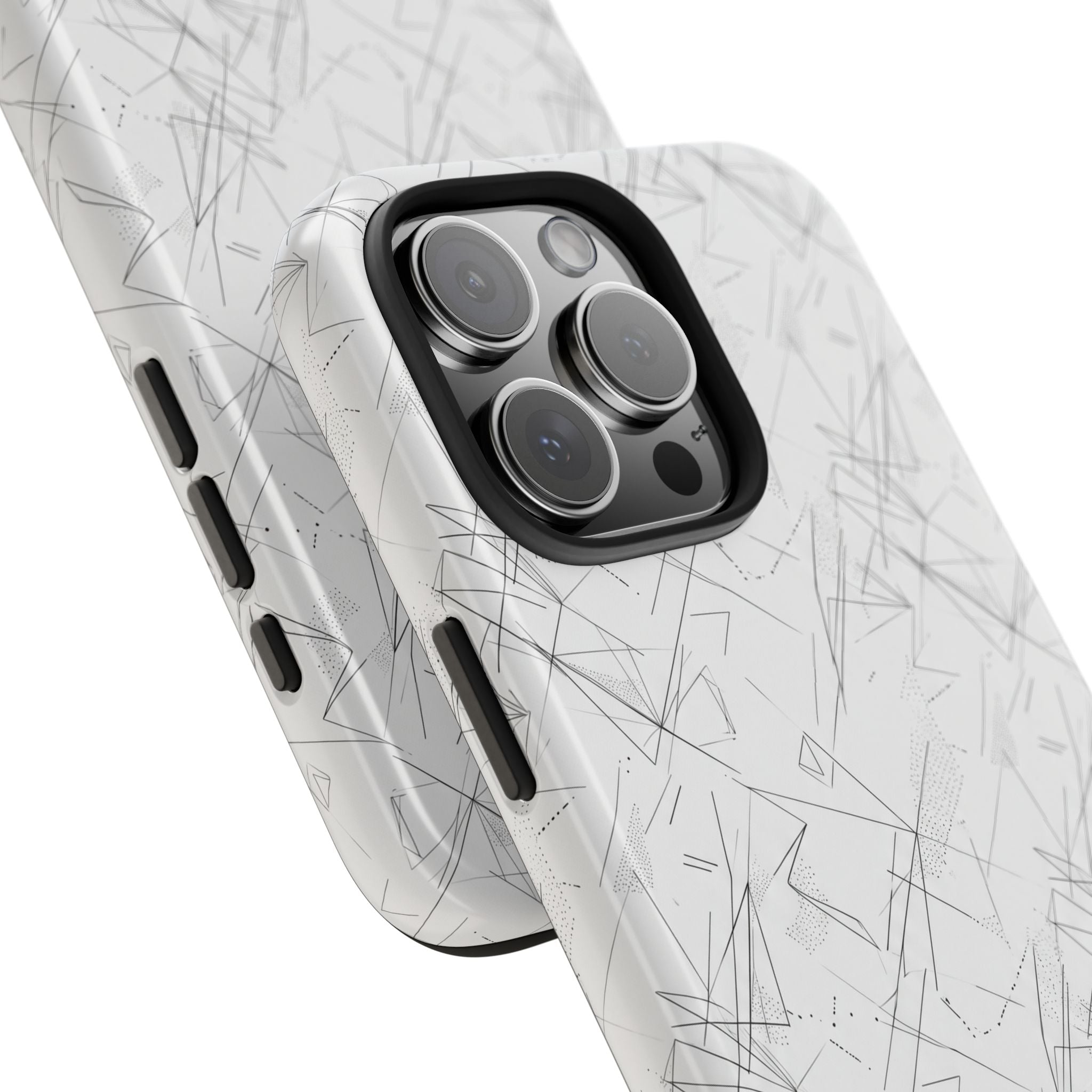 Marble Scratch Pattern Tough Phone Case — Protective iPhone Cover