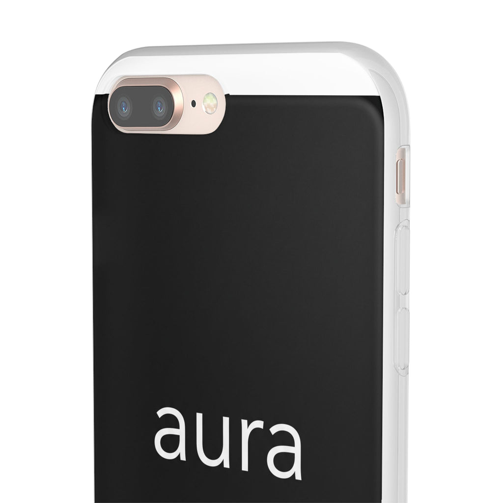 Aura Black Minimalist Phone Case