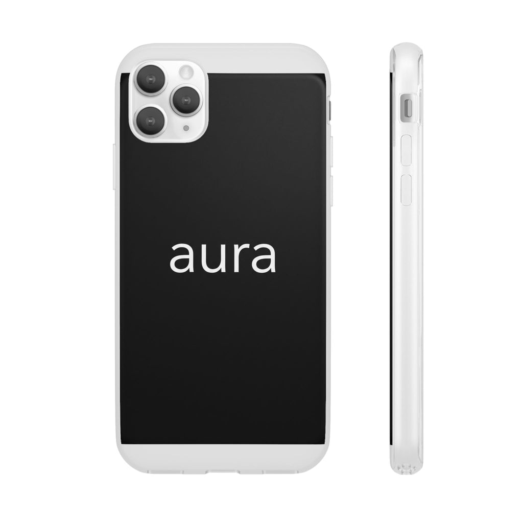 Aura Black Minimalist Phone Case