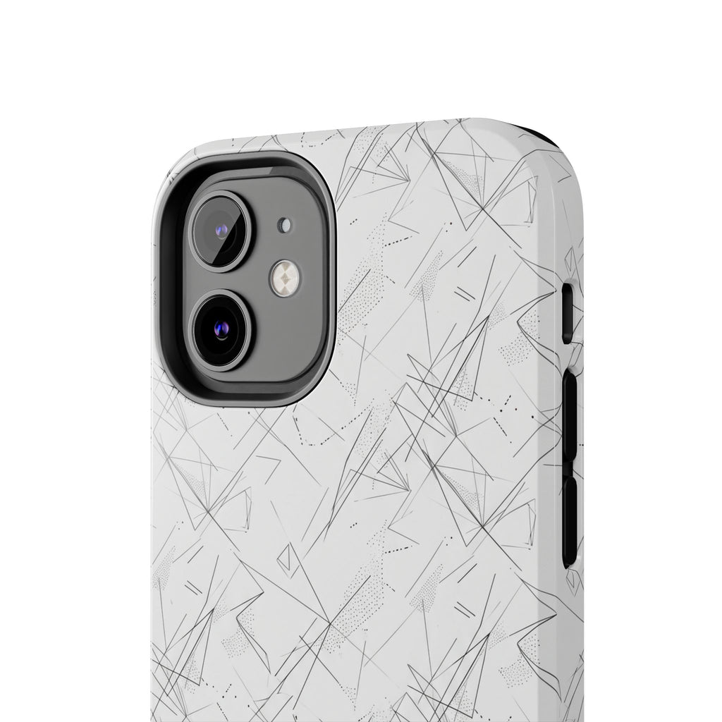 Marble Scratch Pattern Tough Phone Case — Protective iPhone Cover