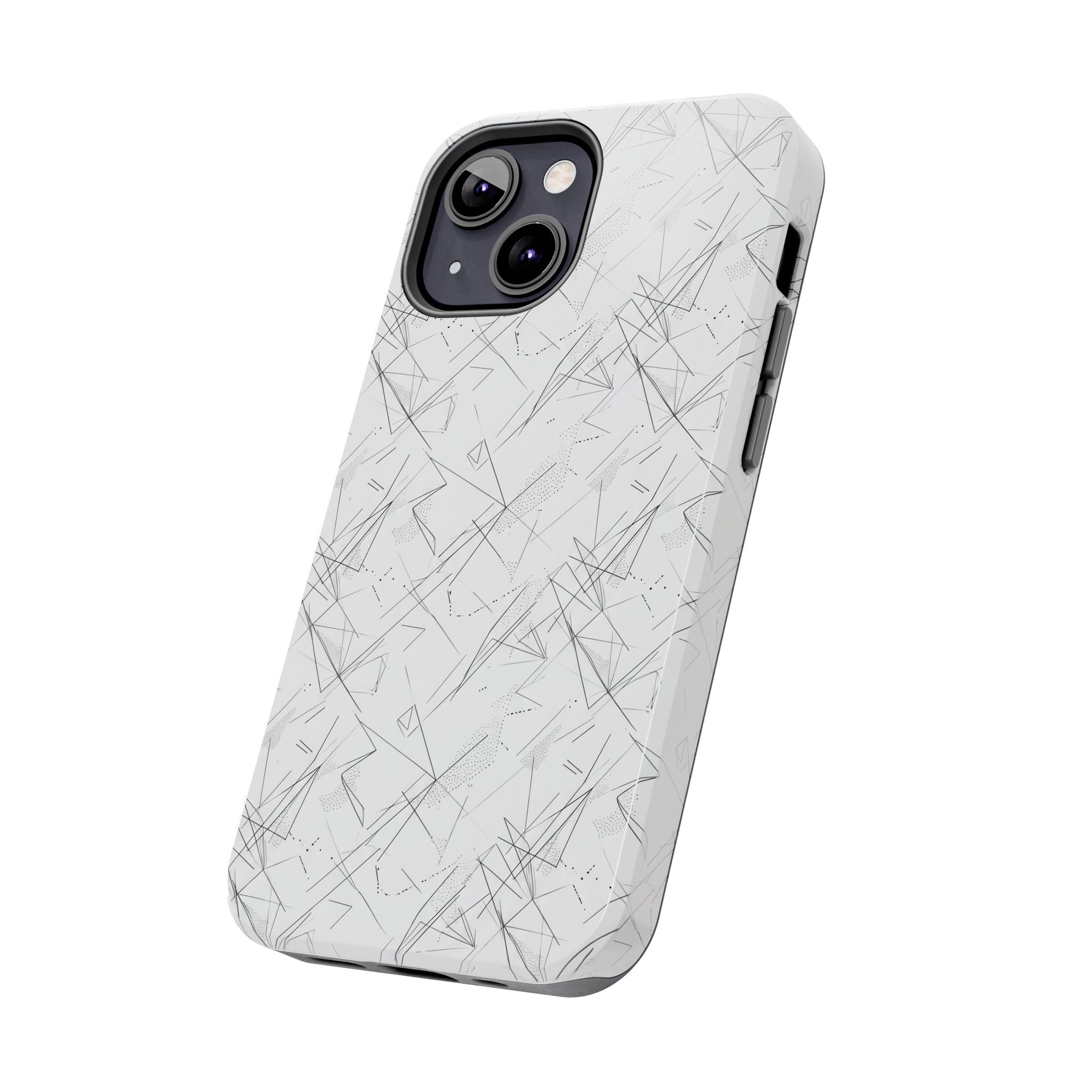Marble Scratch Pattern Tough Phone Case — Protective iPhone Cover