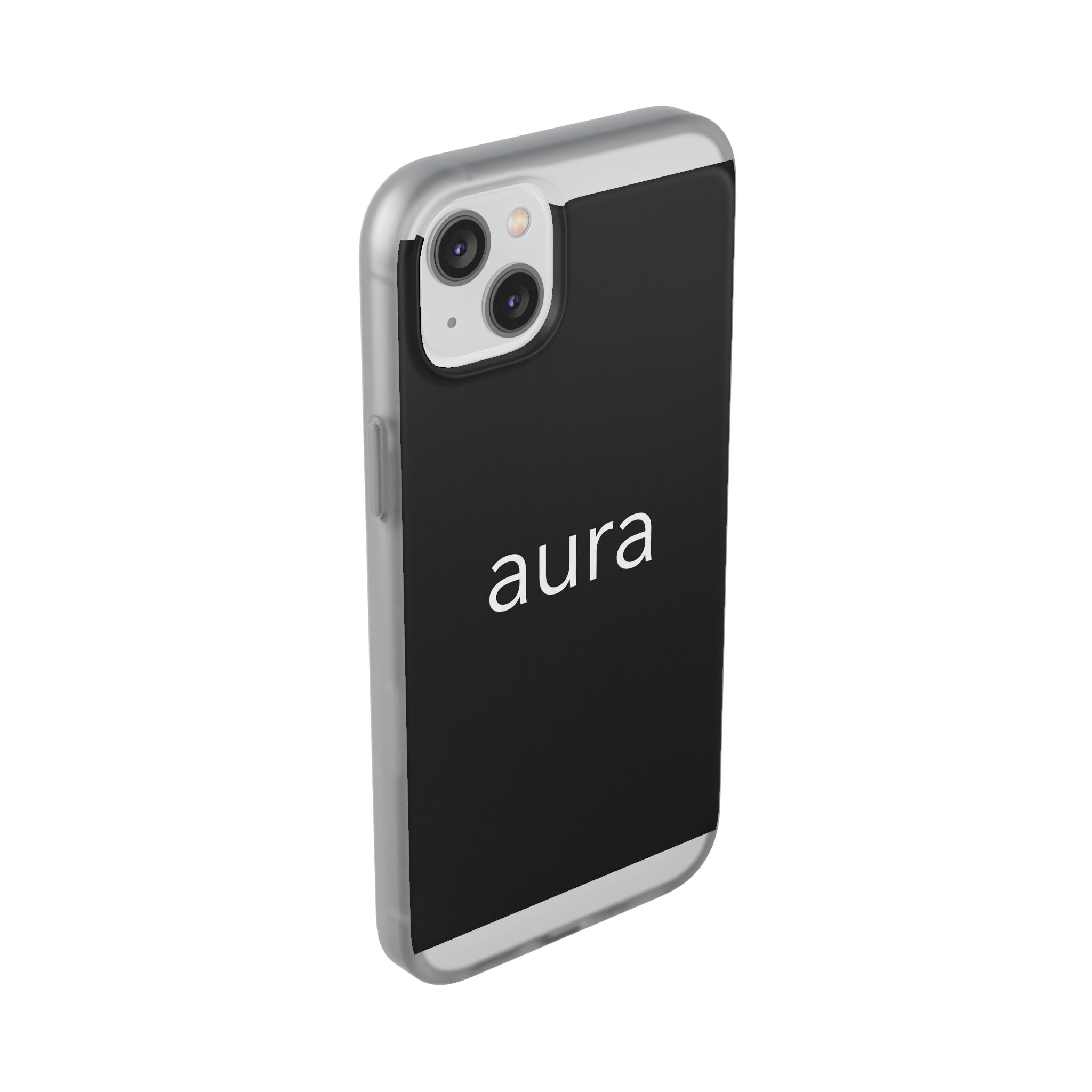 Aura Black Minimalist Phone Case