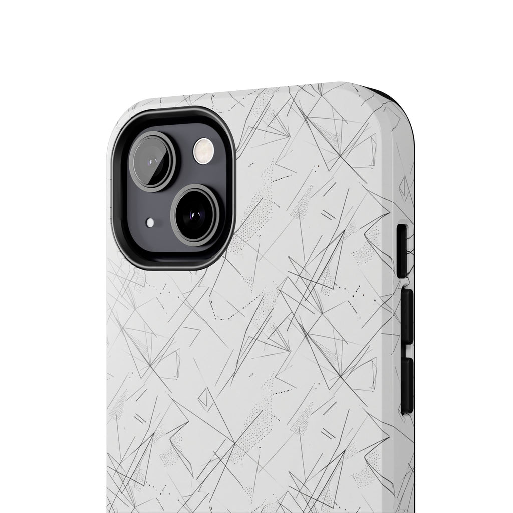 Marble Scratch Pattern Tough Phone Case — Protective iPhone Cover