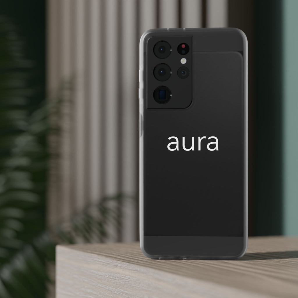 Aura Black Minimalist Phone Case