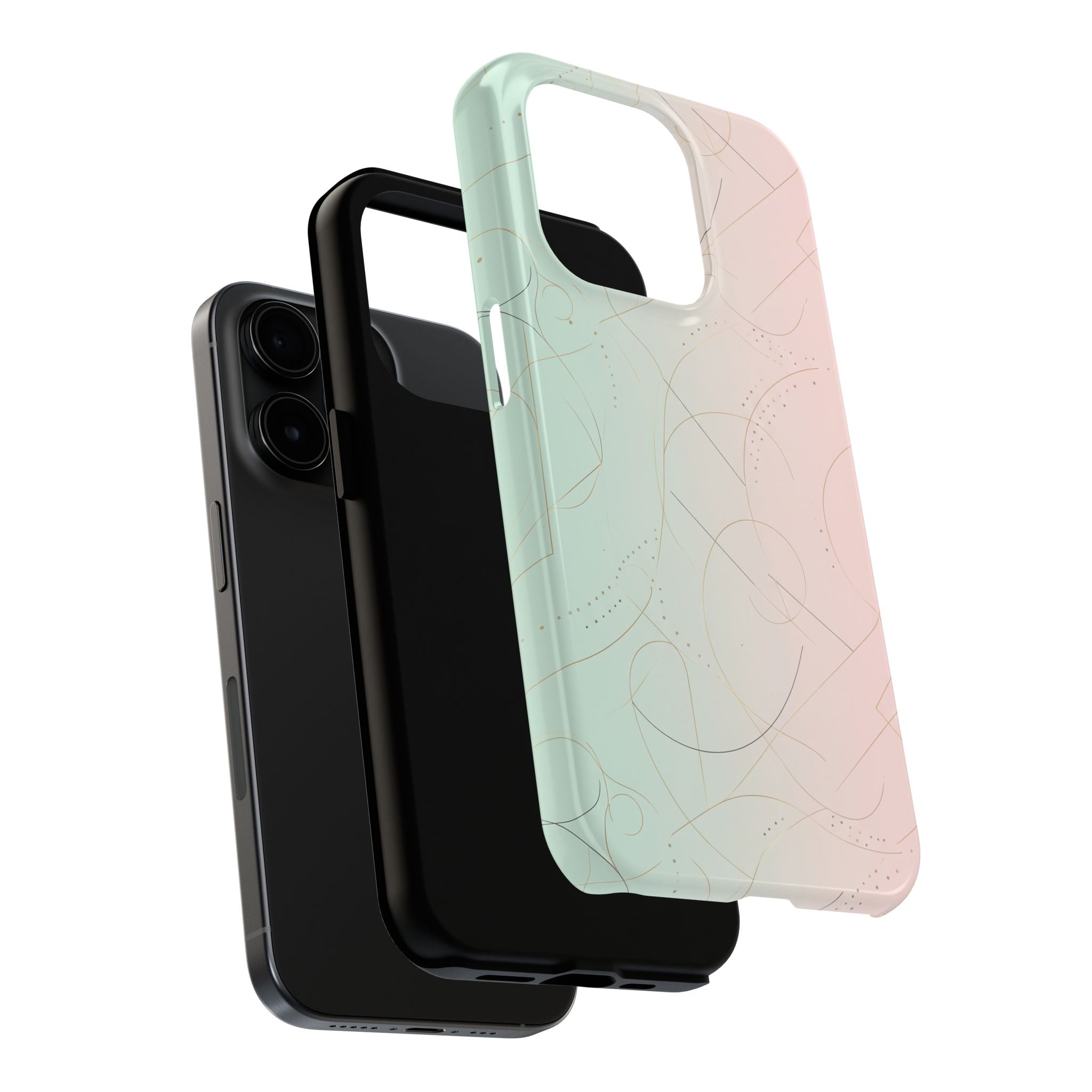 Pastel Swirl Tough Phone Case — Protective Gradient Phone Cover
