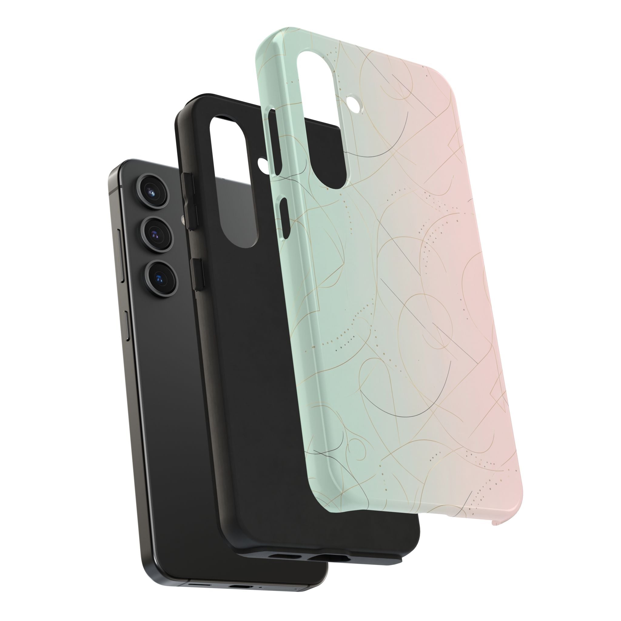 Pastel Swirl Tough Phone Case — Protective Gradient Phone Cover