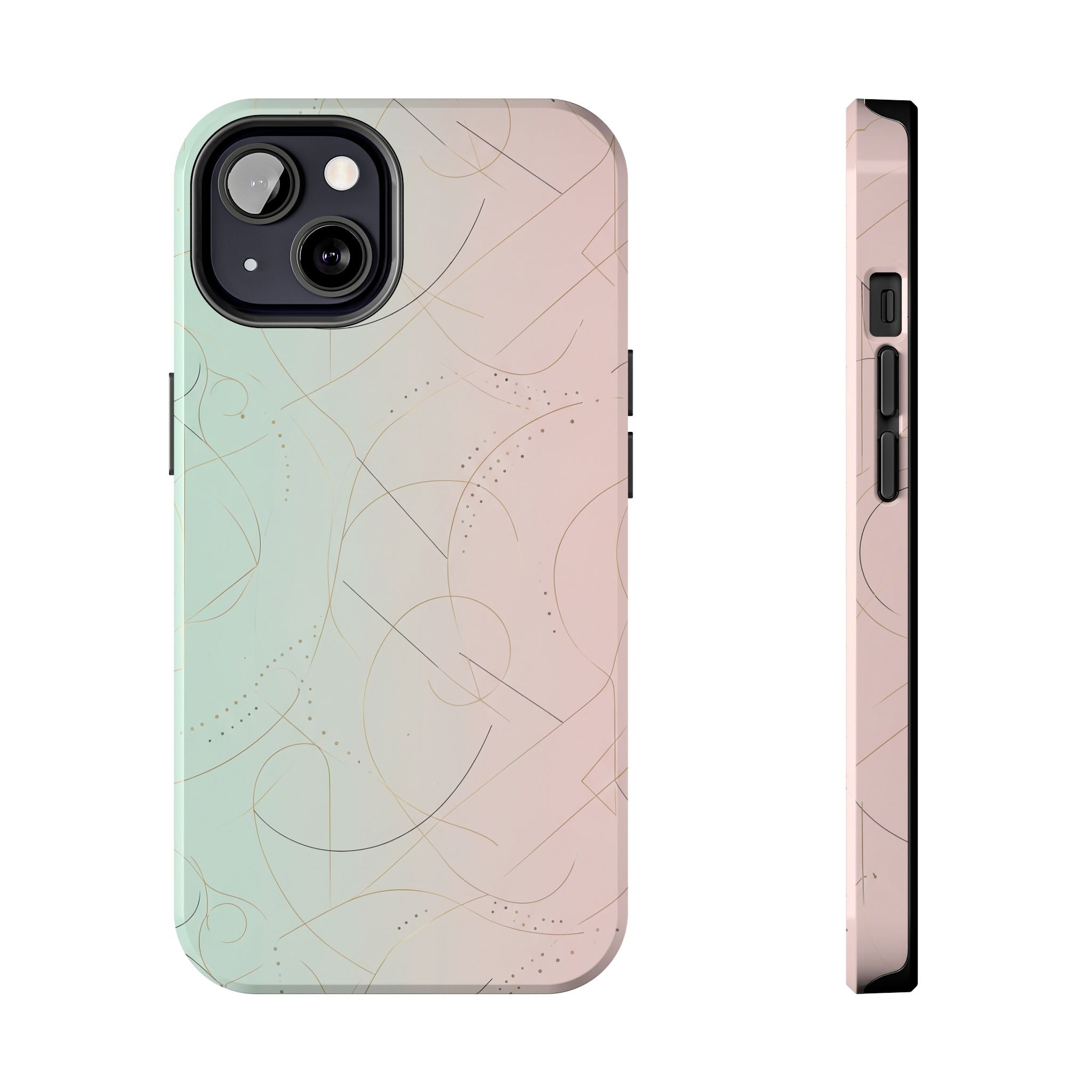 Pastel Swirl Tough Phone Case — Protective Gradient Phone Cover