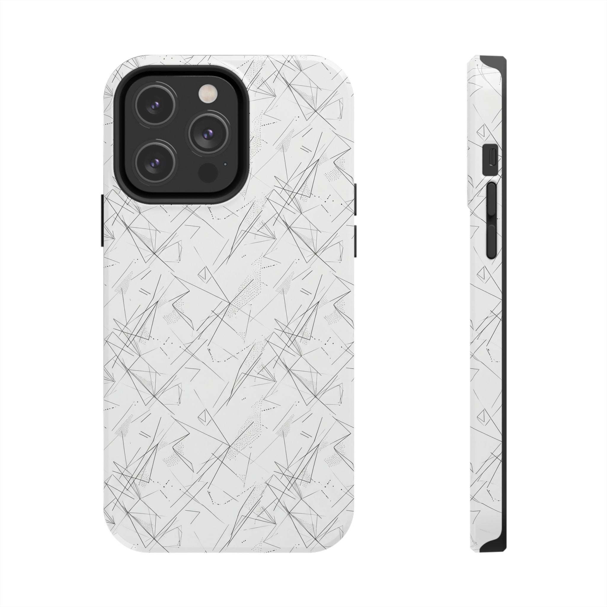 Marble Scratch Pattern Tough Phone Case — Protective iPhone Cover