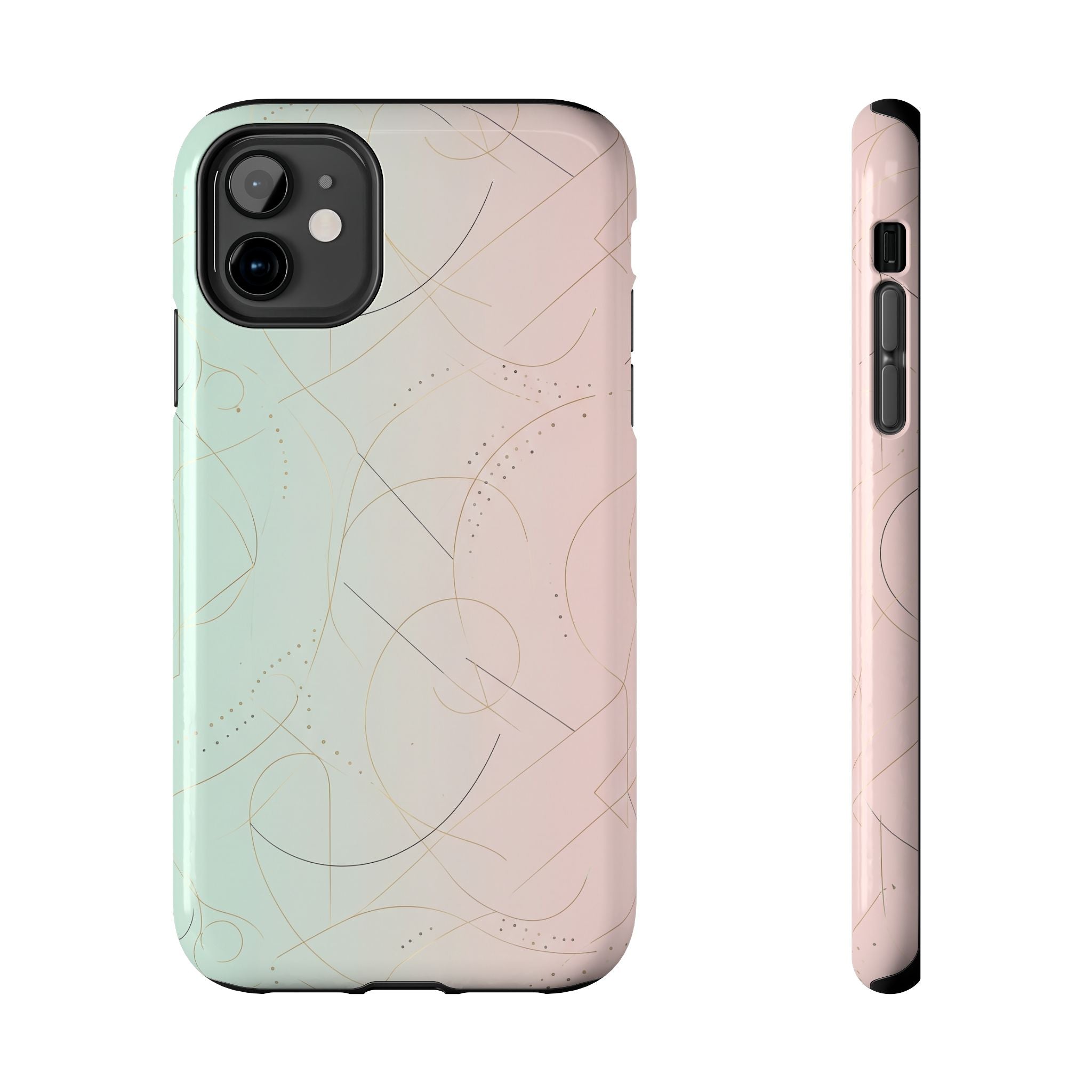 Pastel Swirl Tough Phone Case — Protective Gradient Phone Cover