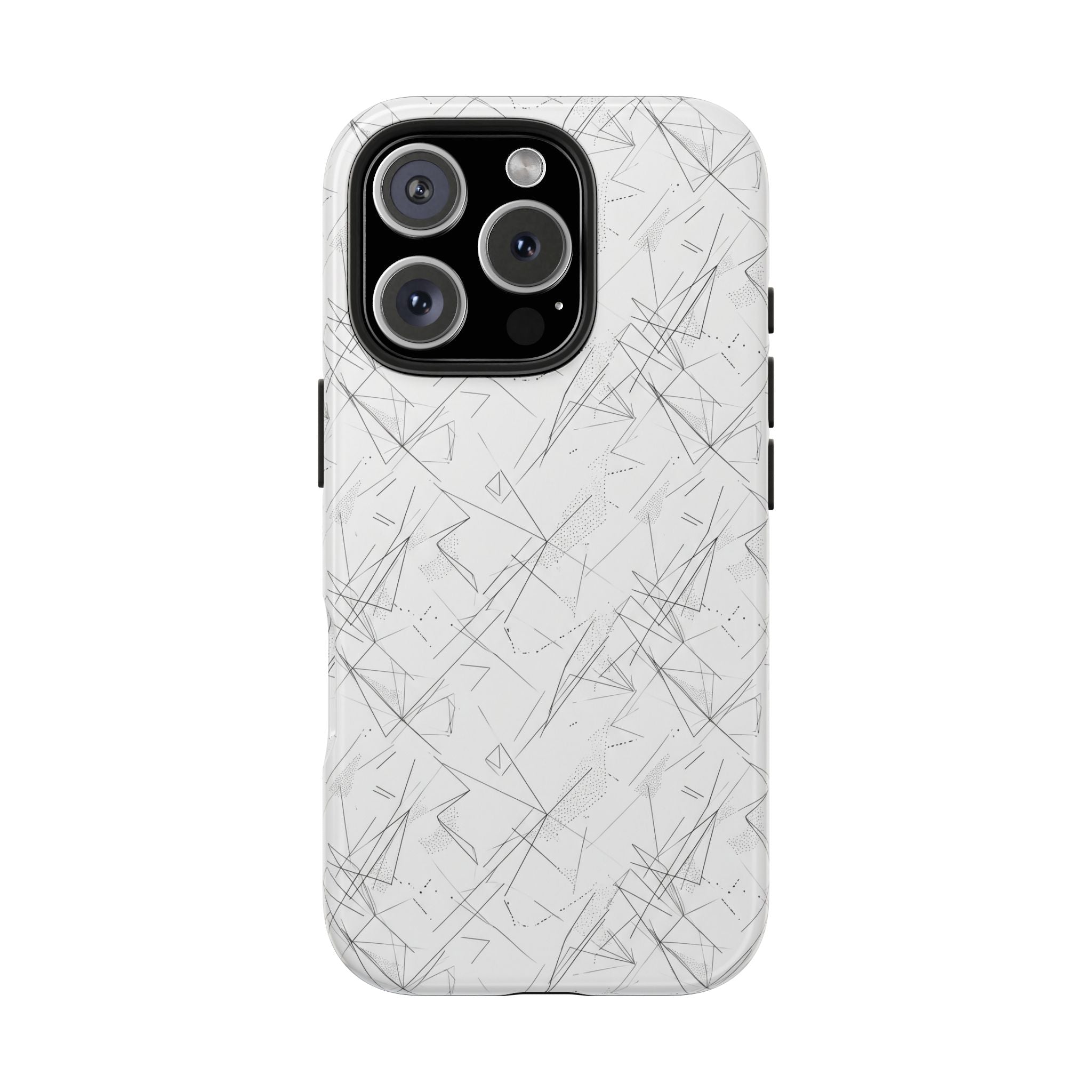Marble Scratch Pattern Tough Phone Case — Protective iPhone Cover