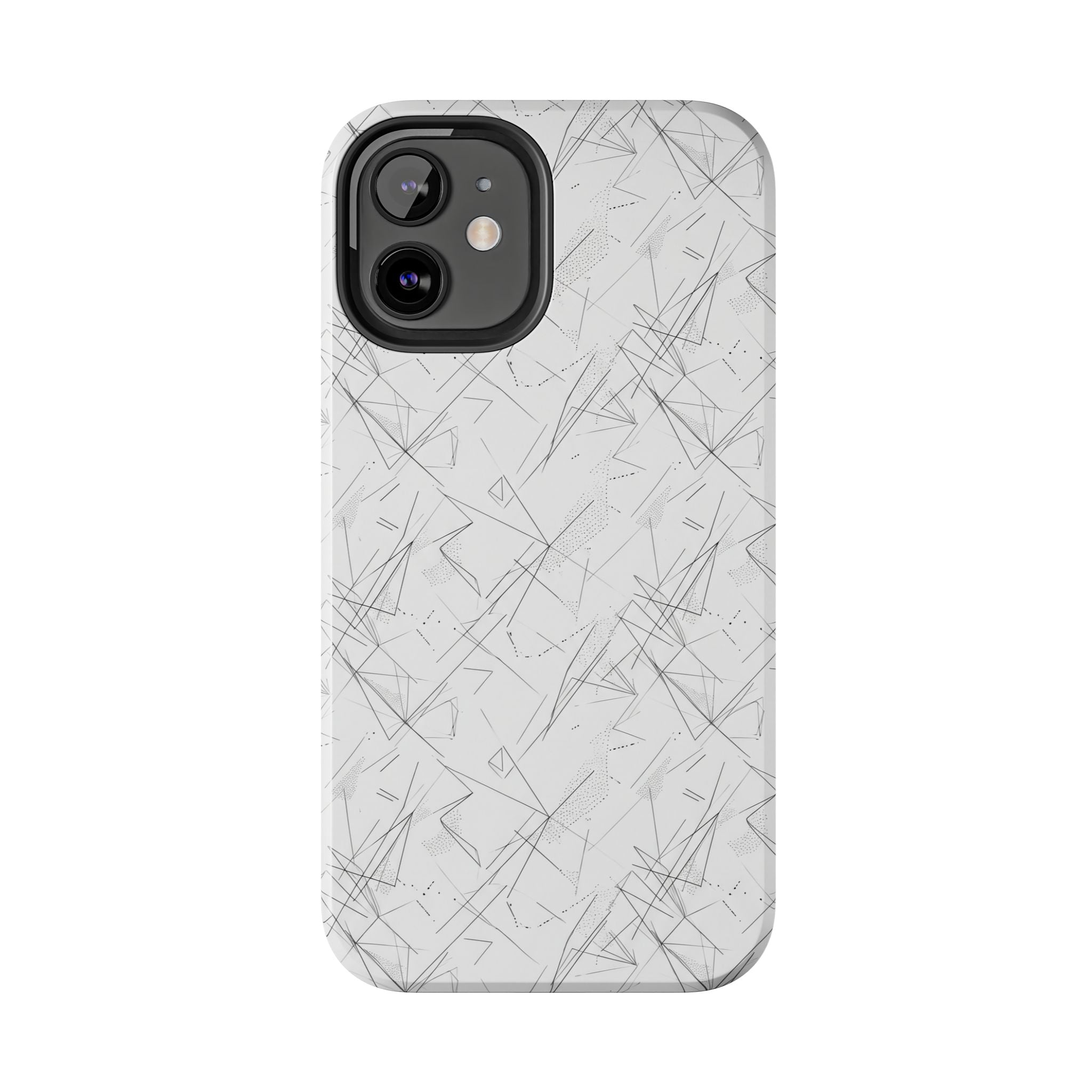 Marble Scratch Pattern Tough Phone Case — Protective iPhone Cover