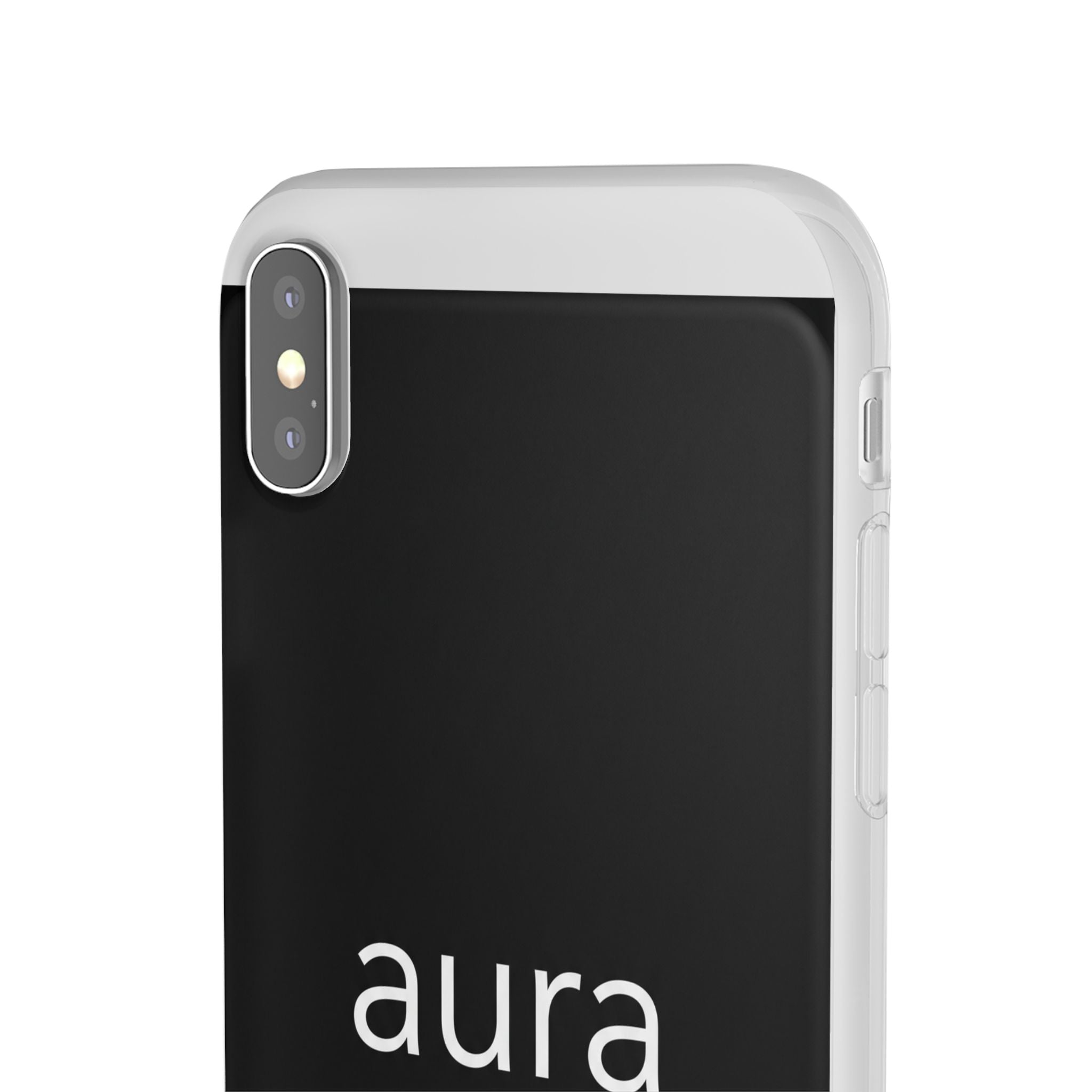 Aura Black Minimalist Phone Case