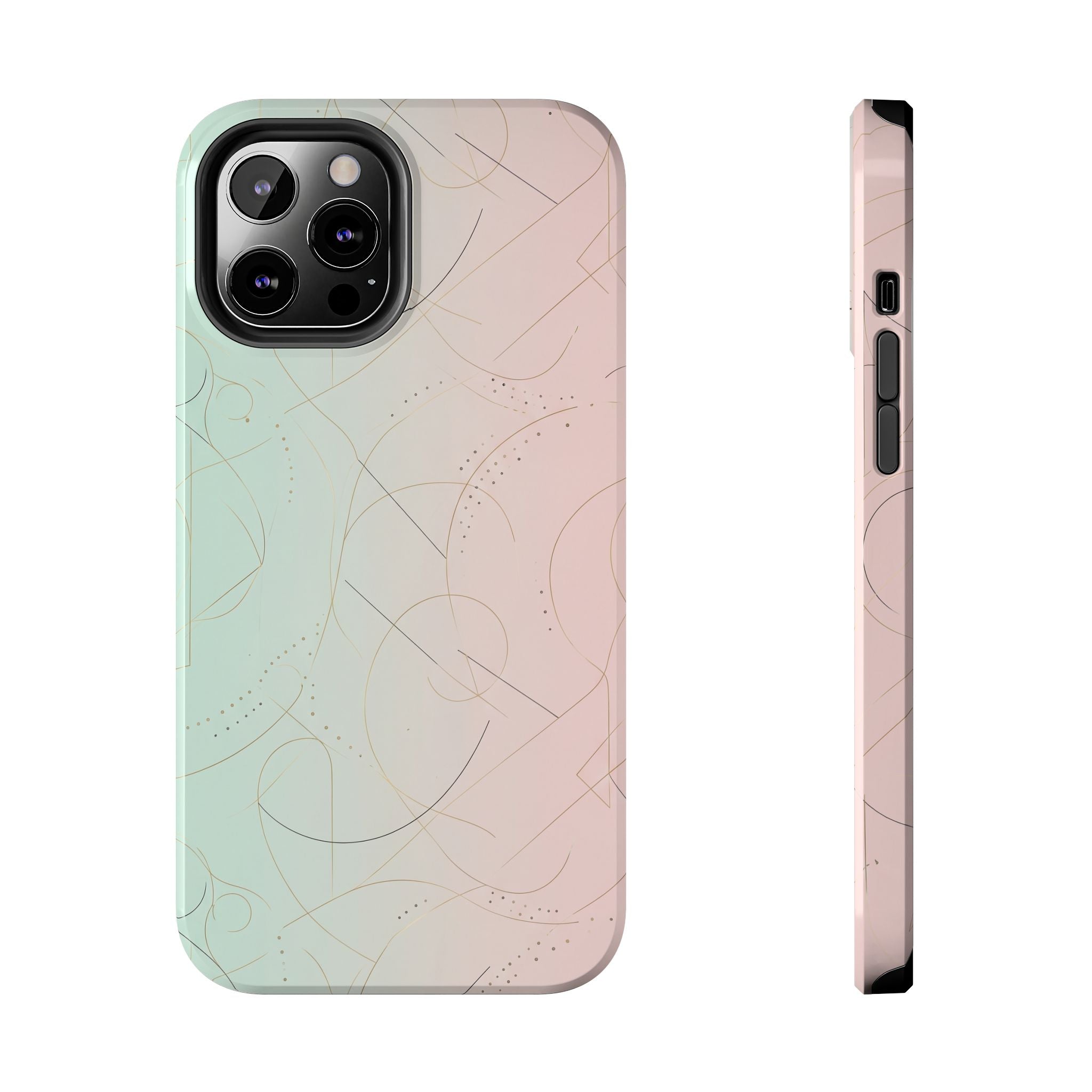 Pastel Swirl Tough Phone Case — Protective Gradient Phone Cover