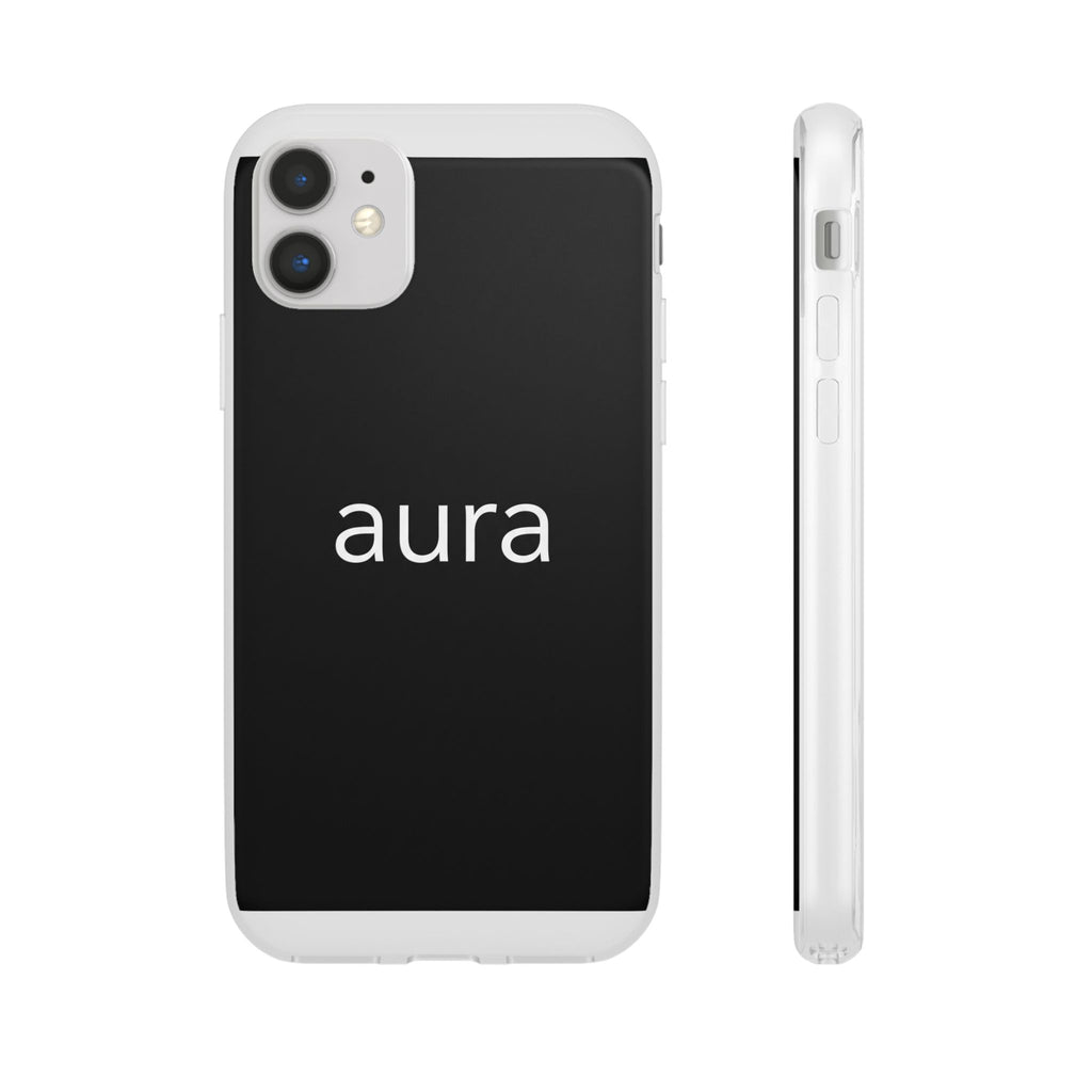 Aura Black Minimalist Phone Case