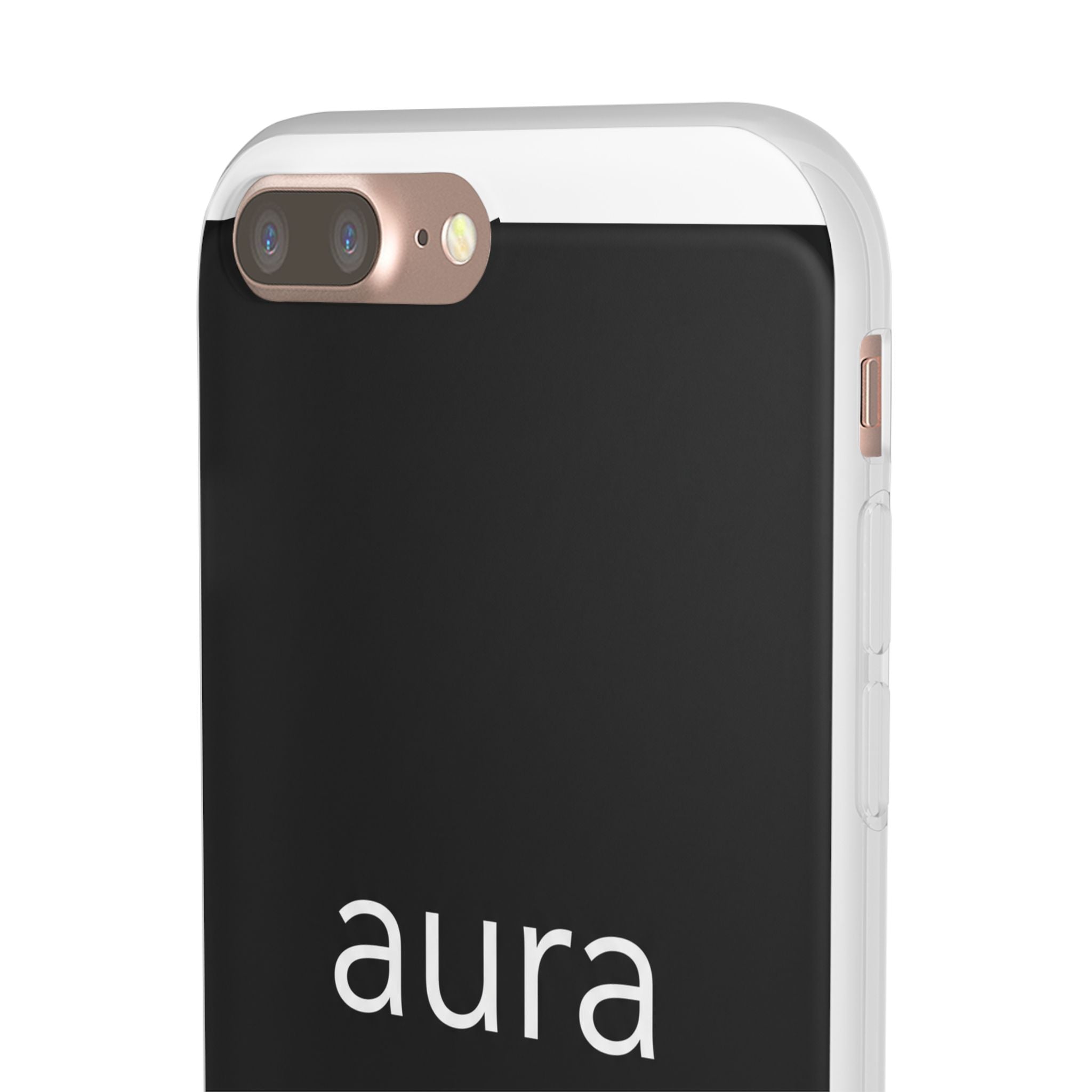 Aura Black Minimalist Phone Case