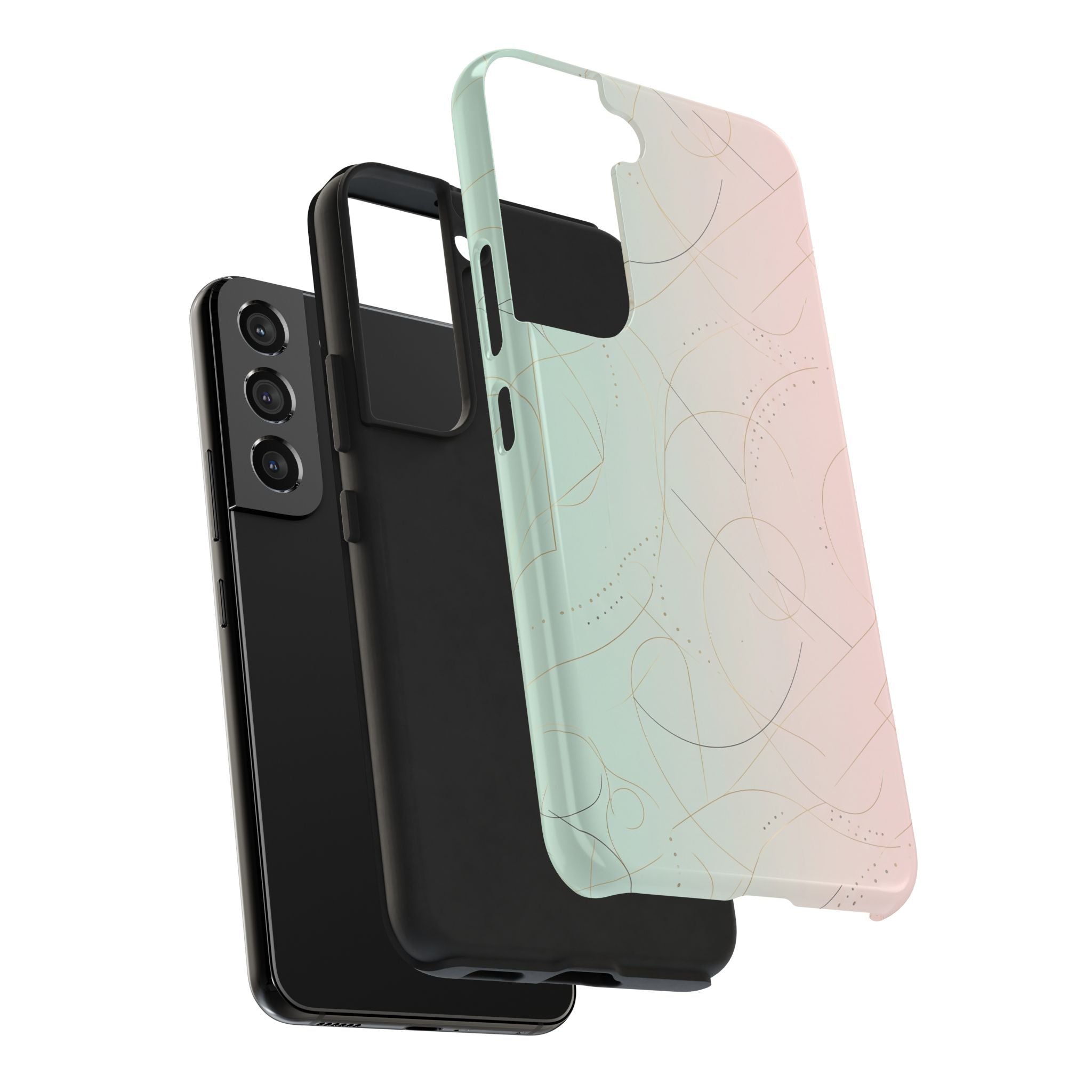Pastel Swirl Tough Phone Case — Protective Gradient Phone Cover