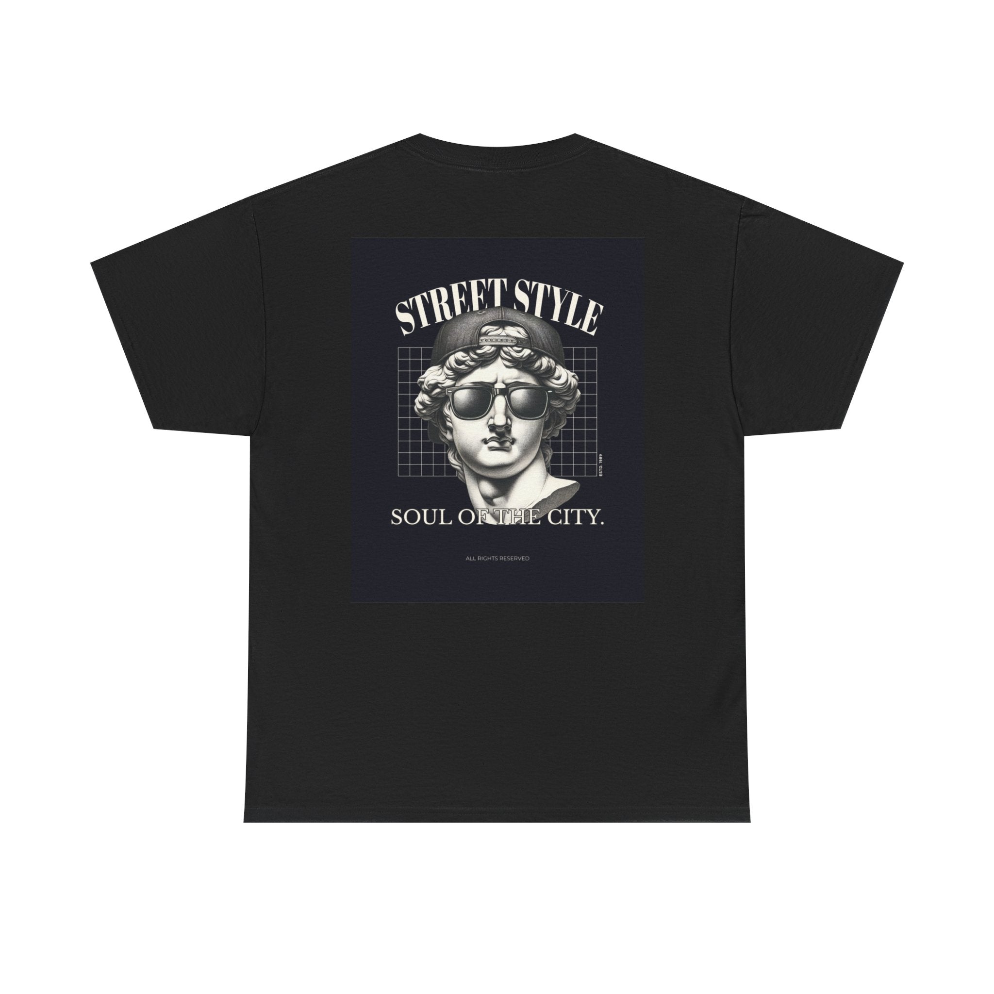 Street Style Tee — 'Street Style: Soul of the City' Vintage Statue Graphic T-Shirt
