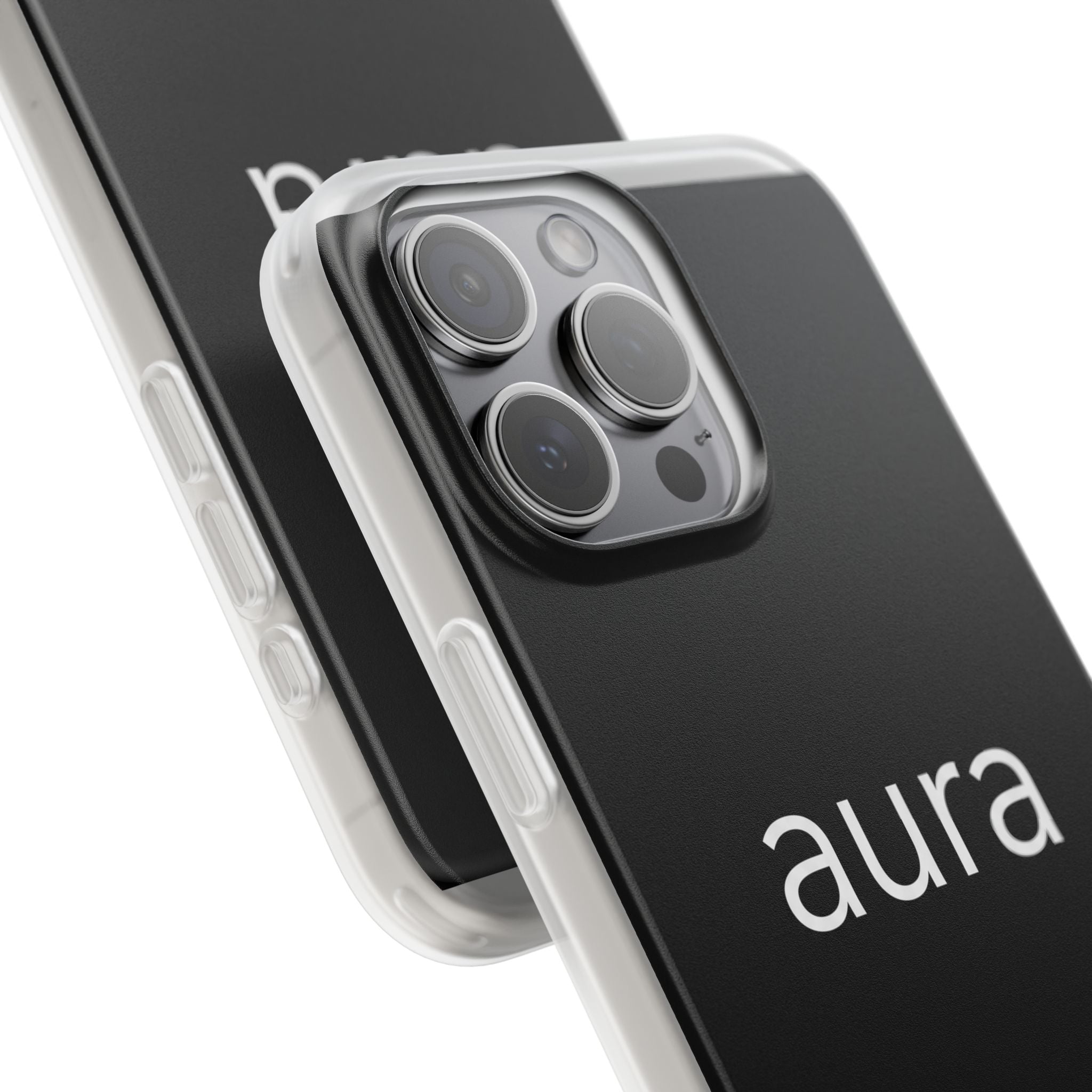 Aura Black Minimalist Phone Case