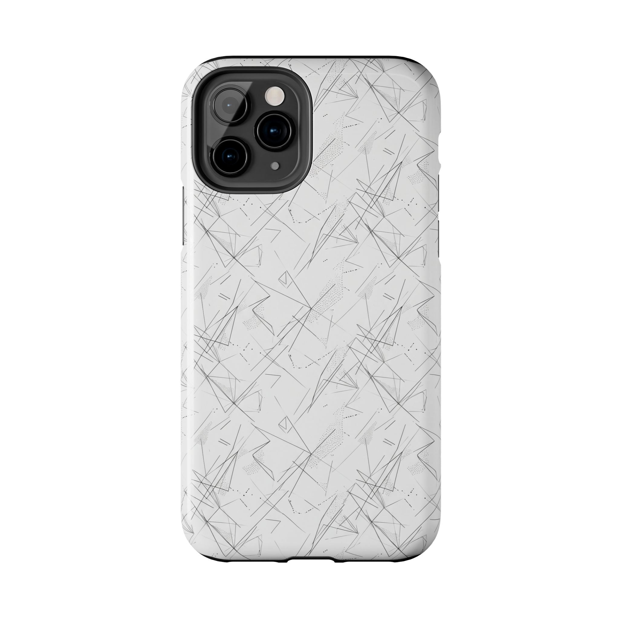 Marble Scratch Pattern Tough Phone Case — Protective iPhone Cover