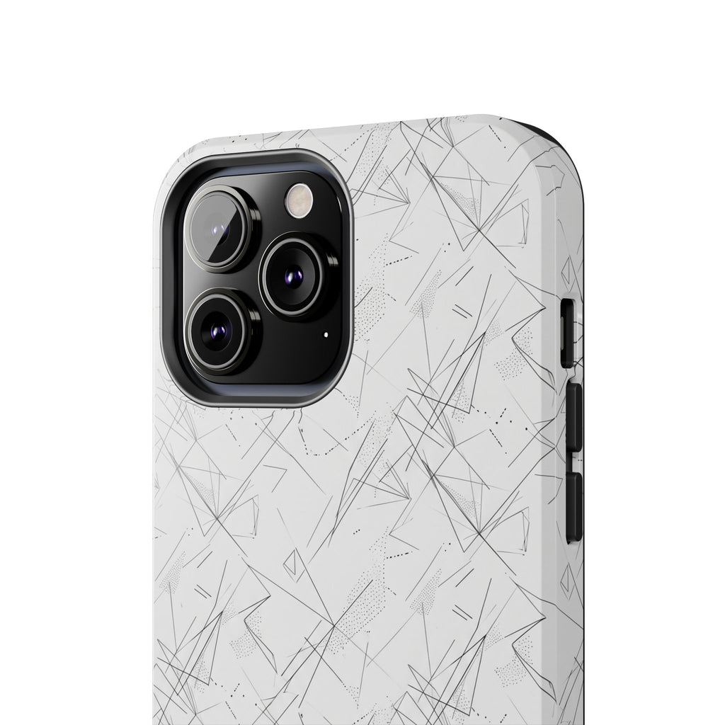 Marble Scratch Pattern Tough Phone Case — Protective iPhone Cover