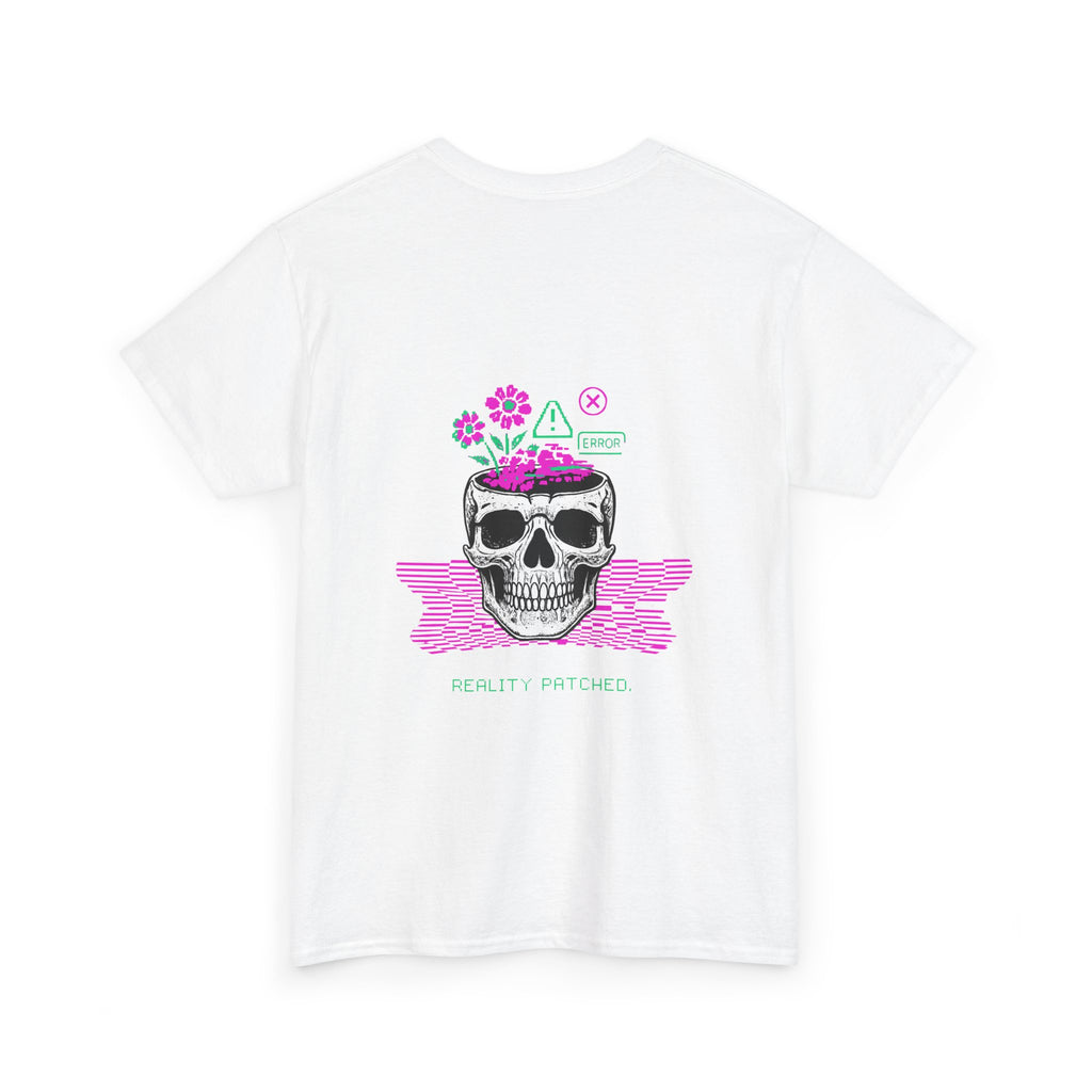 Skull Garden T-Shirt — Floral Skull "Heart Matters" Graphic Tee