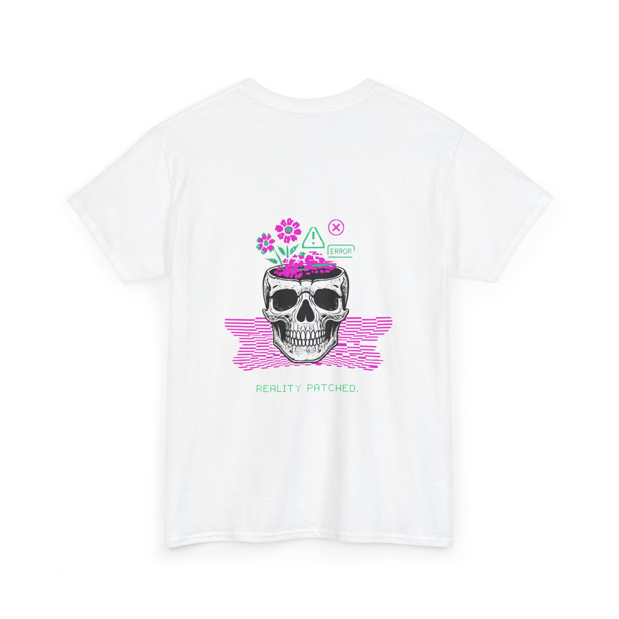 Skull Garden T-Shirt — Floral Skull "Heart Matters" Graphic Tee