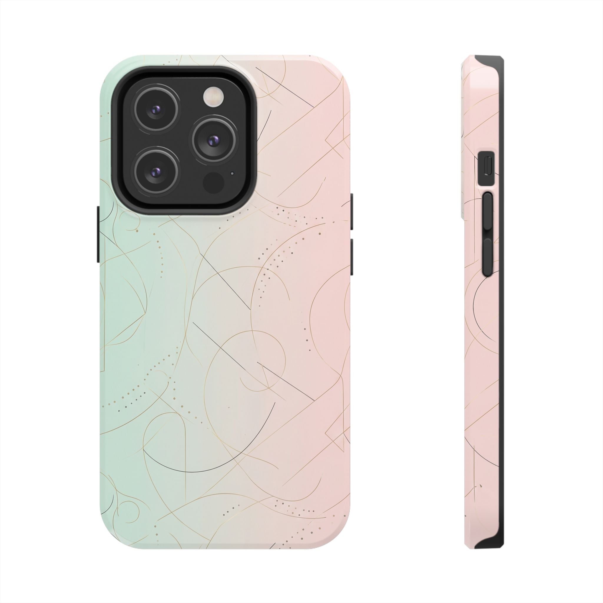 Pastel Swirl Tough Phone Case — Protective Gradient Phone Cover