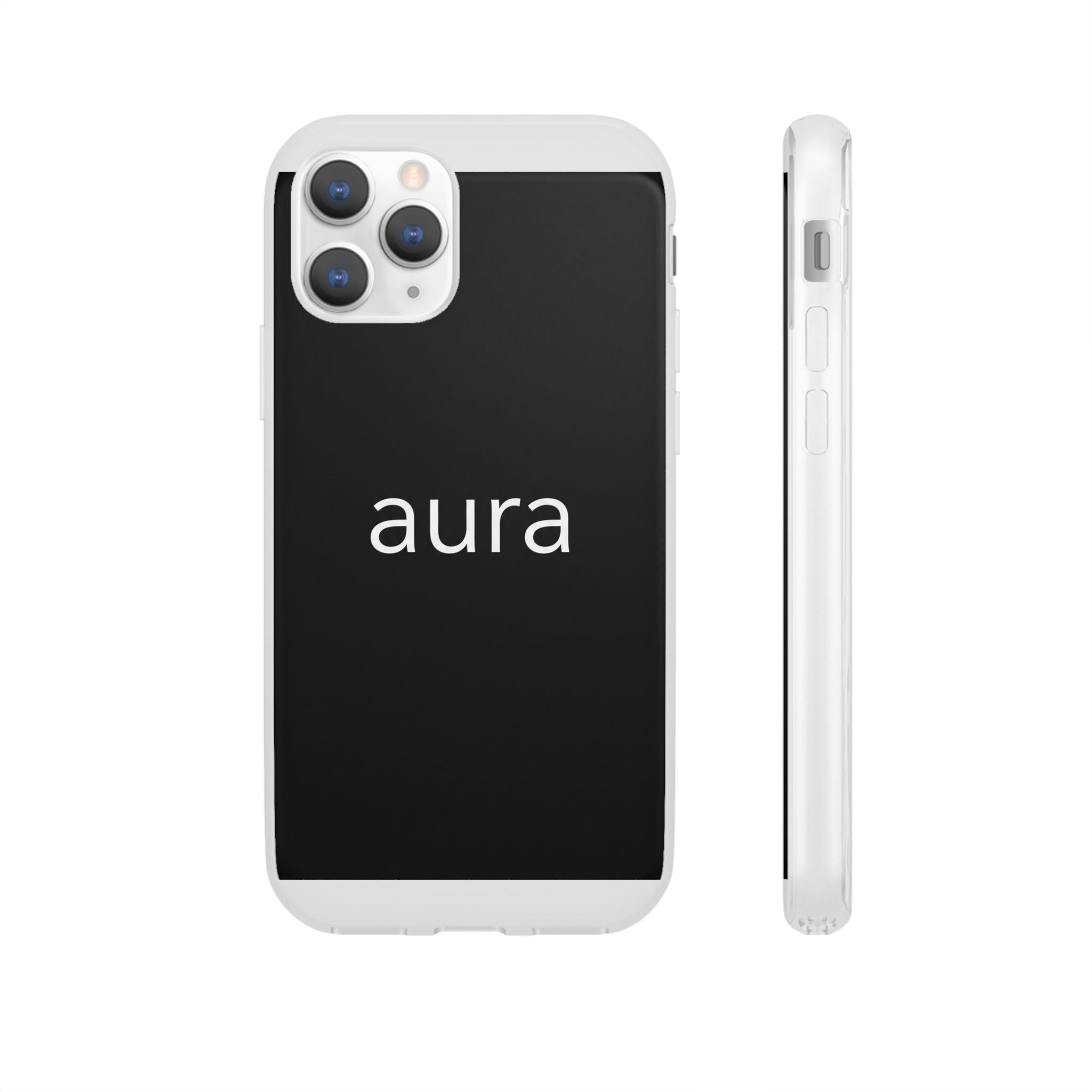 Aura Black Minimalist Phone Case
