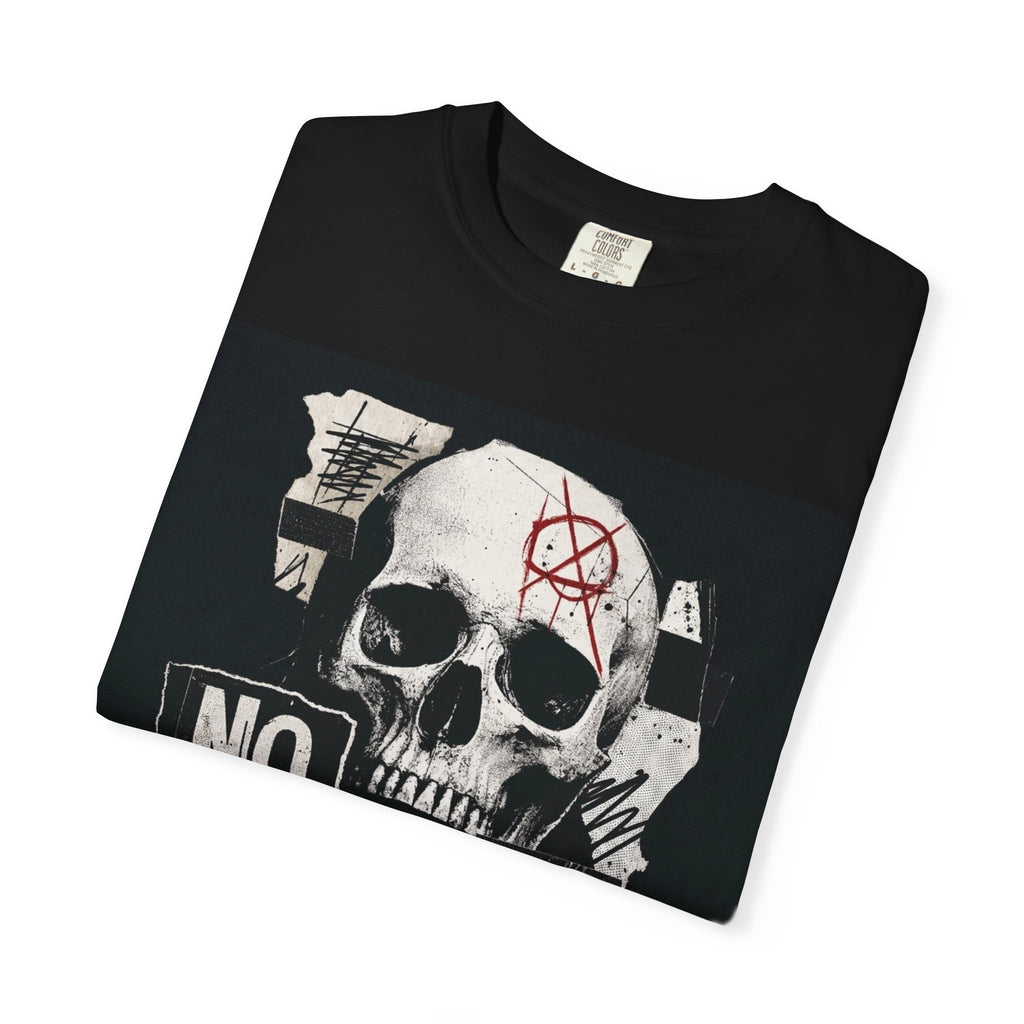 No Regrets Skull T-Shirt — Punk Gothic Graphic Tee