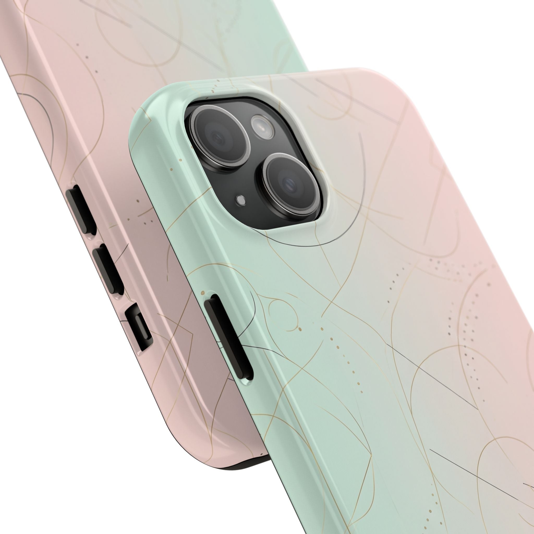 Pastel Swirl Tough Phone Case — Protective Gradient Phone Cover
