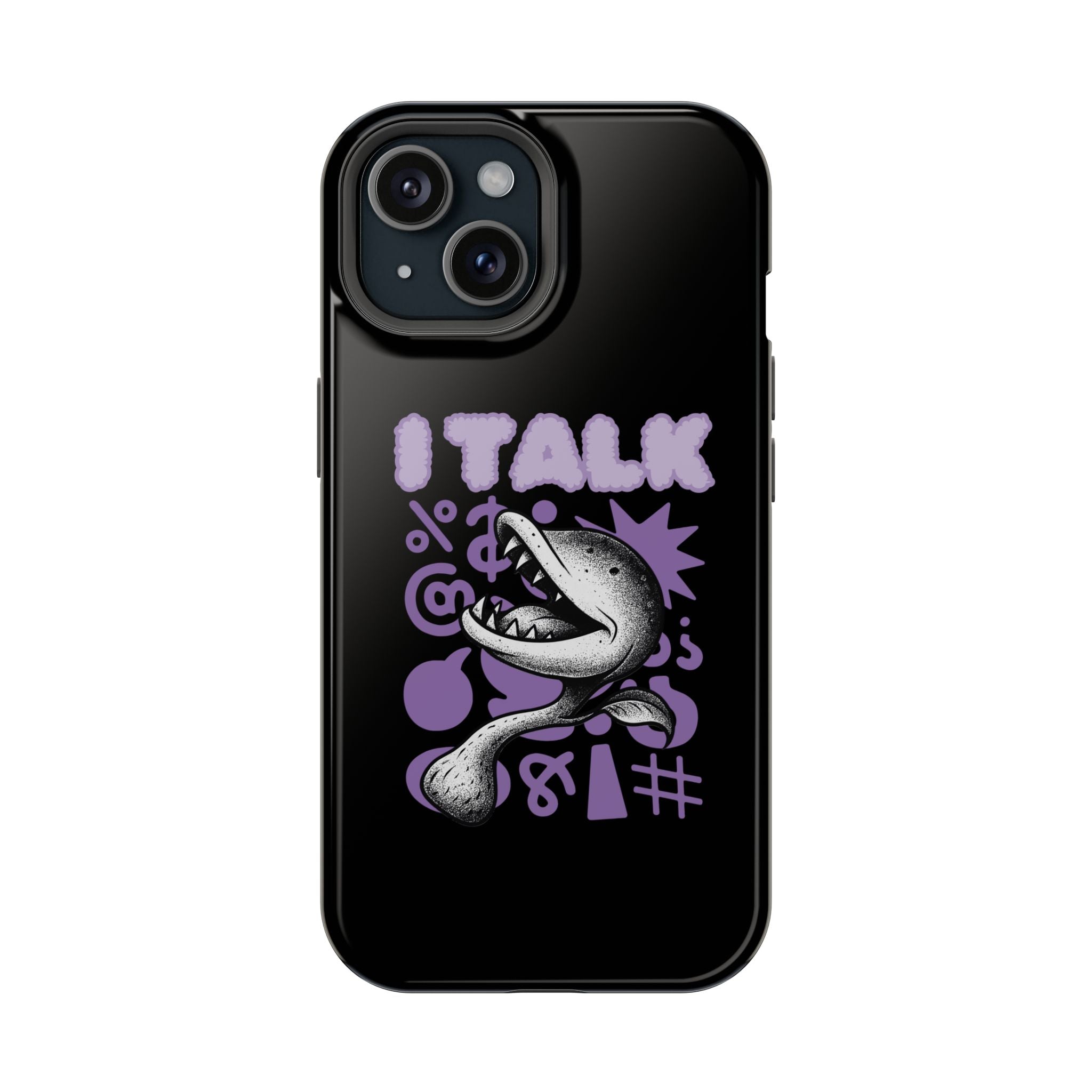 Phone Case — "I TALK" Graphic Magnetic Impact-Resistant Case