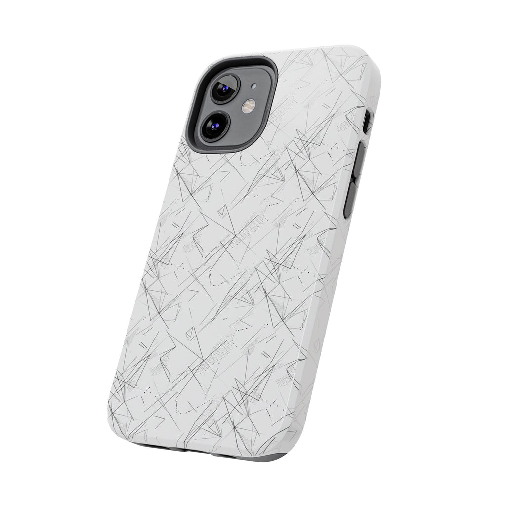 Marble Scratch Pattern Tough Phone Case — Protective iPhone Cover
