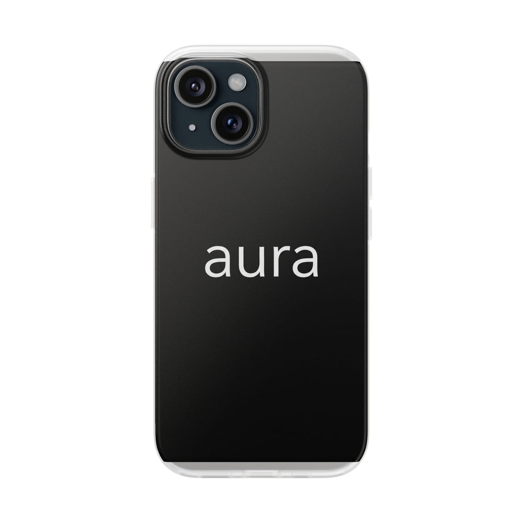Aura Black Minimalist Phone Case