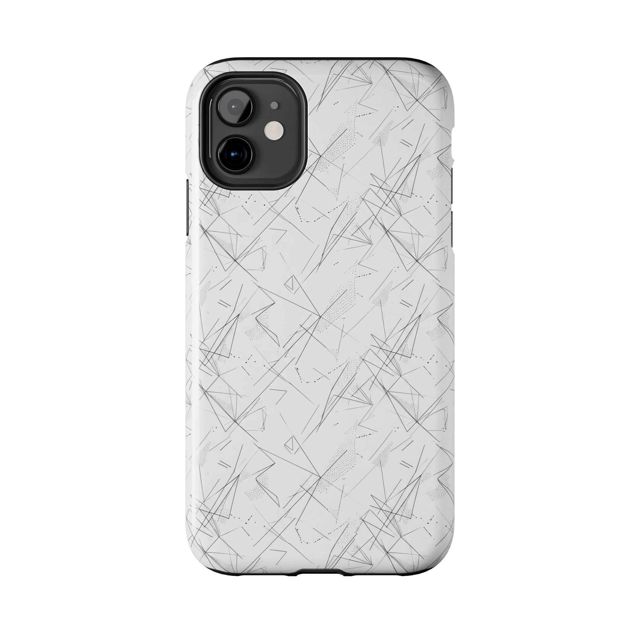 Marble Scratch Pattern Tough Phone Case — Protective iPhone Cover