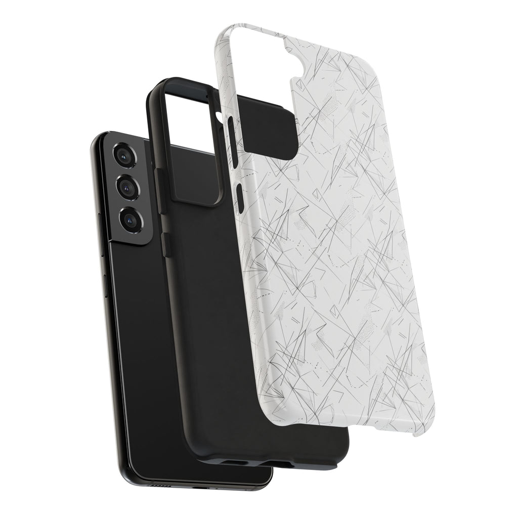 Marble Scratch Pattern Tough Phone Case — Protective iPhone Cover